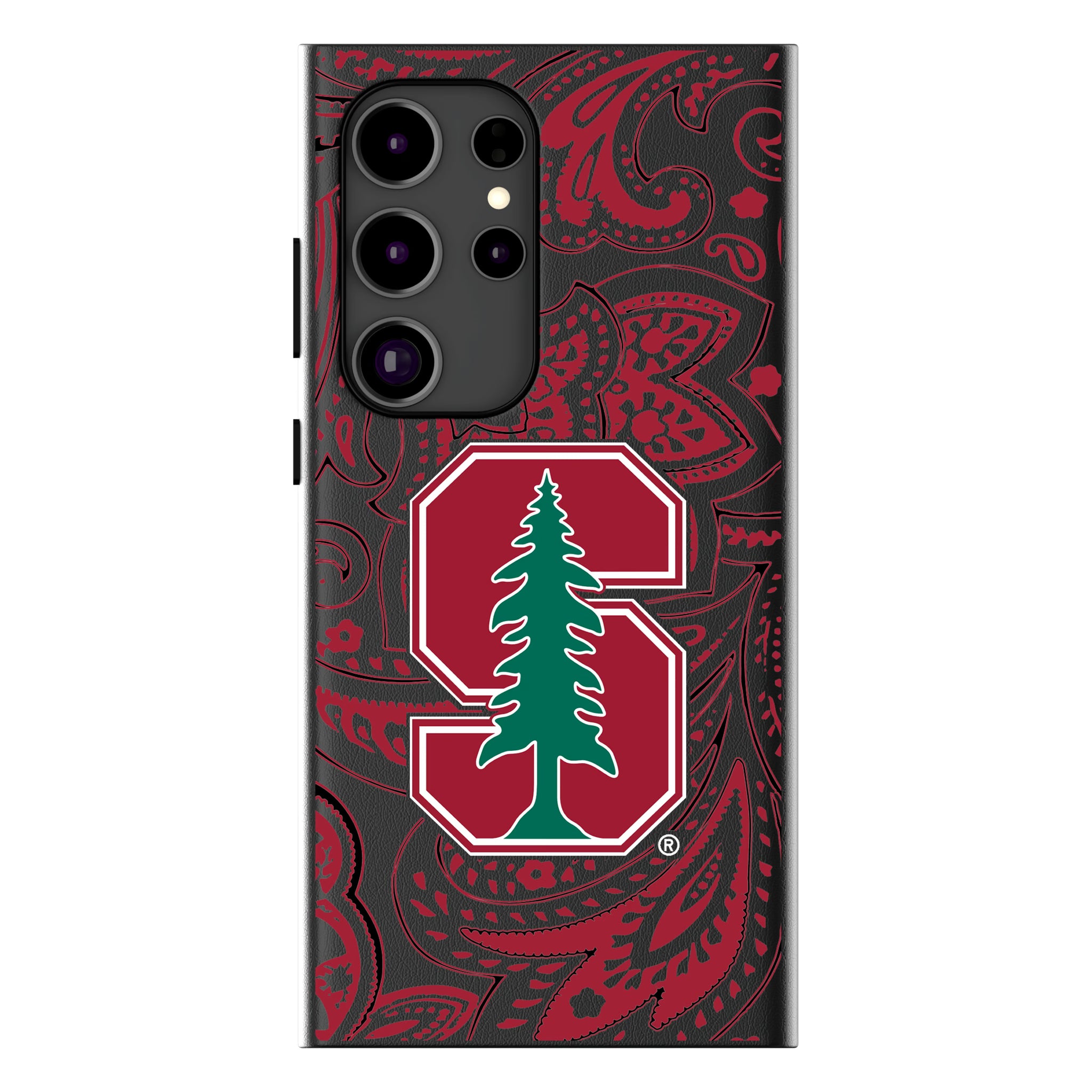 Stanford University Cardinal Paisley Galaxy MagSafe Compatible Phone Case for Samsung Galaxy