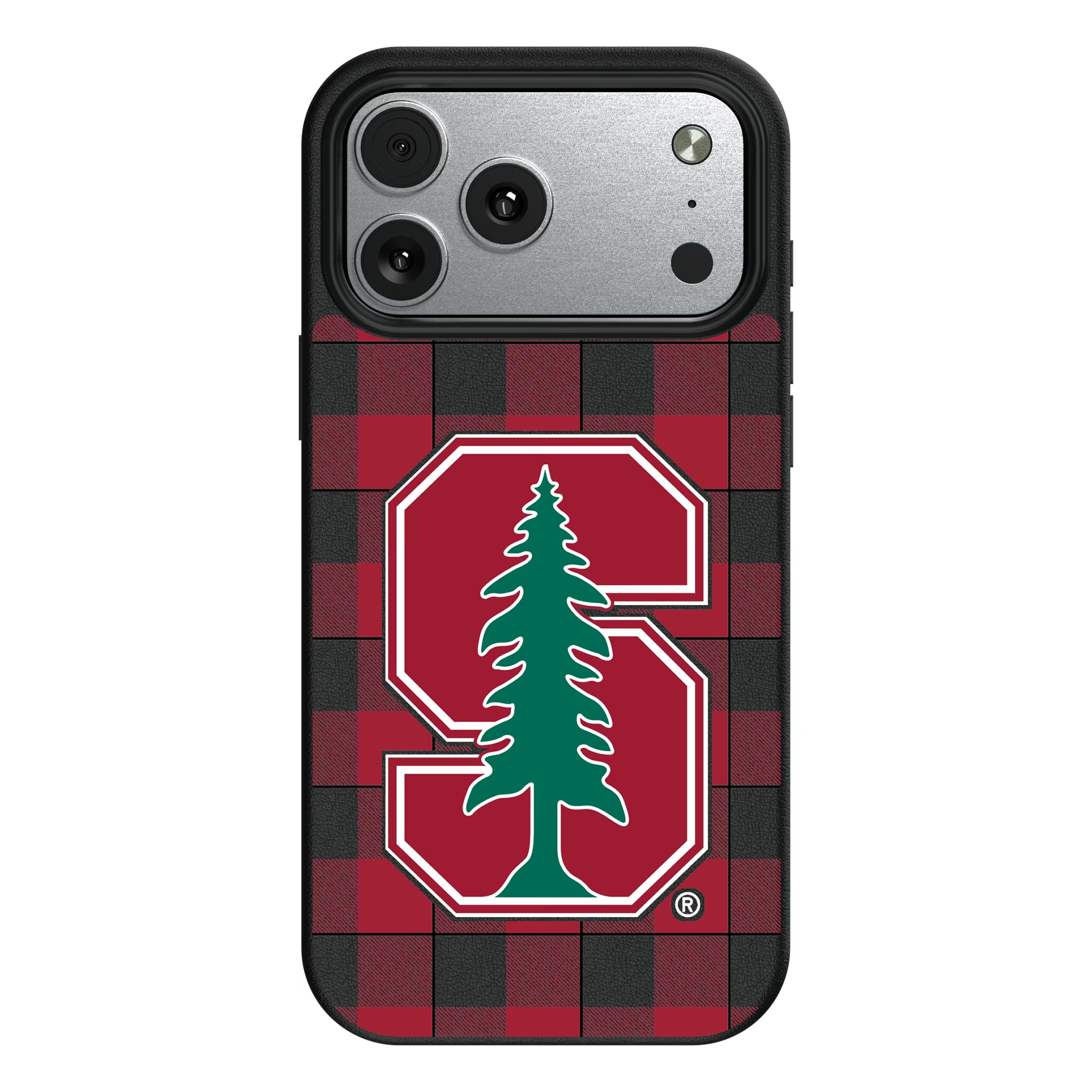 Stanford University Cardinal Plaid iPhone MagSafe Compatible Phone Case for Apple iPhone#Device_iPhone 17 Pro Max
