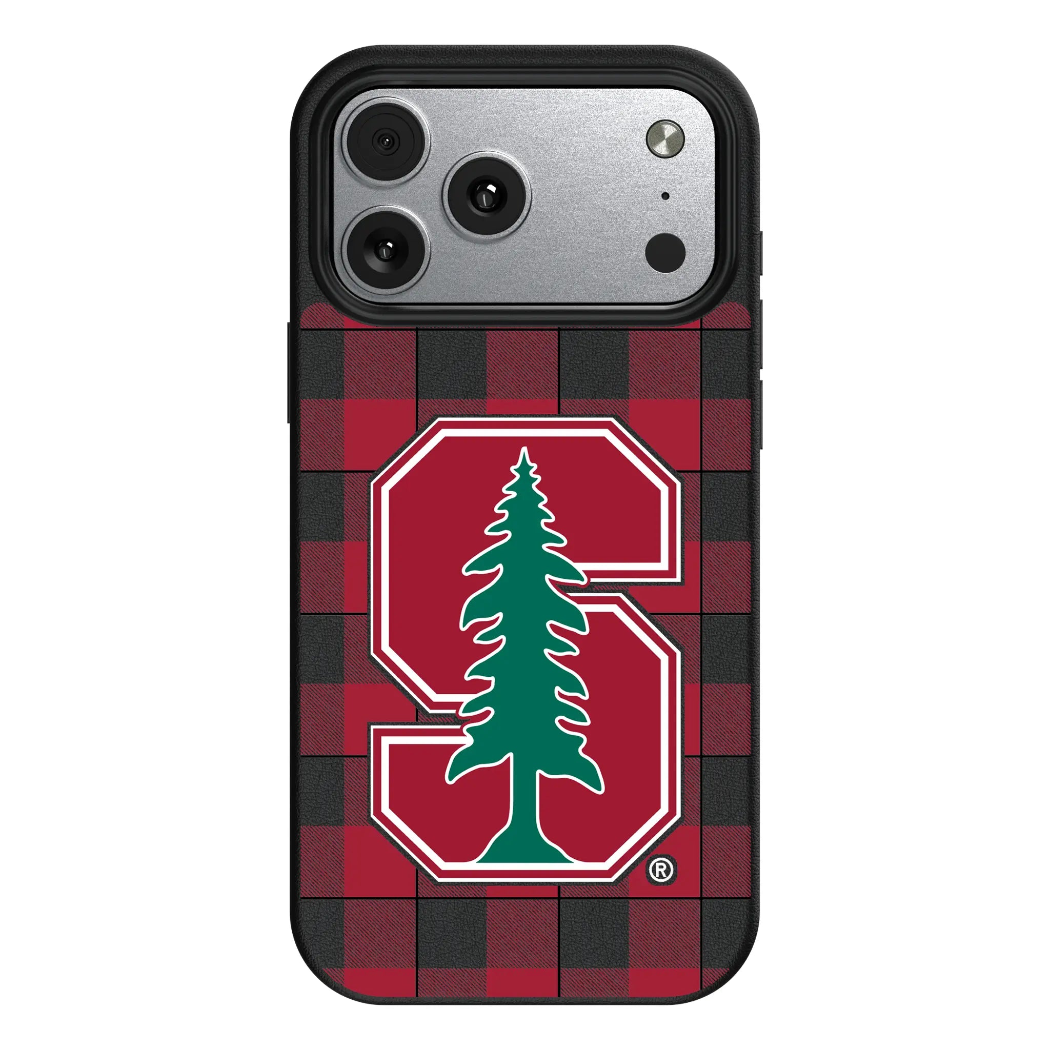 Stanford University Cardinal Plaid iPhone MagSafe Compatible Phone Case for Apple iPhone#Device_iPhone 17 Pro Max