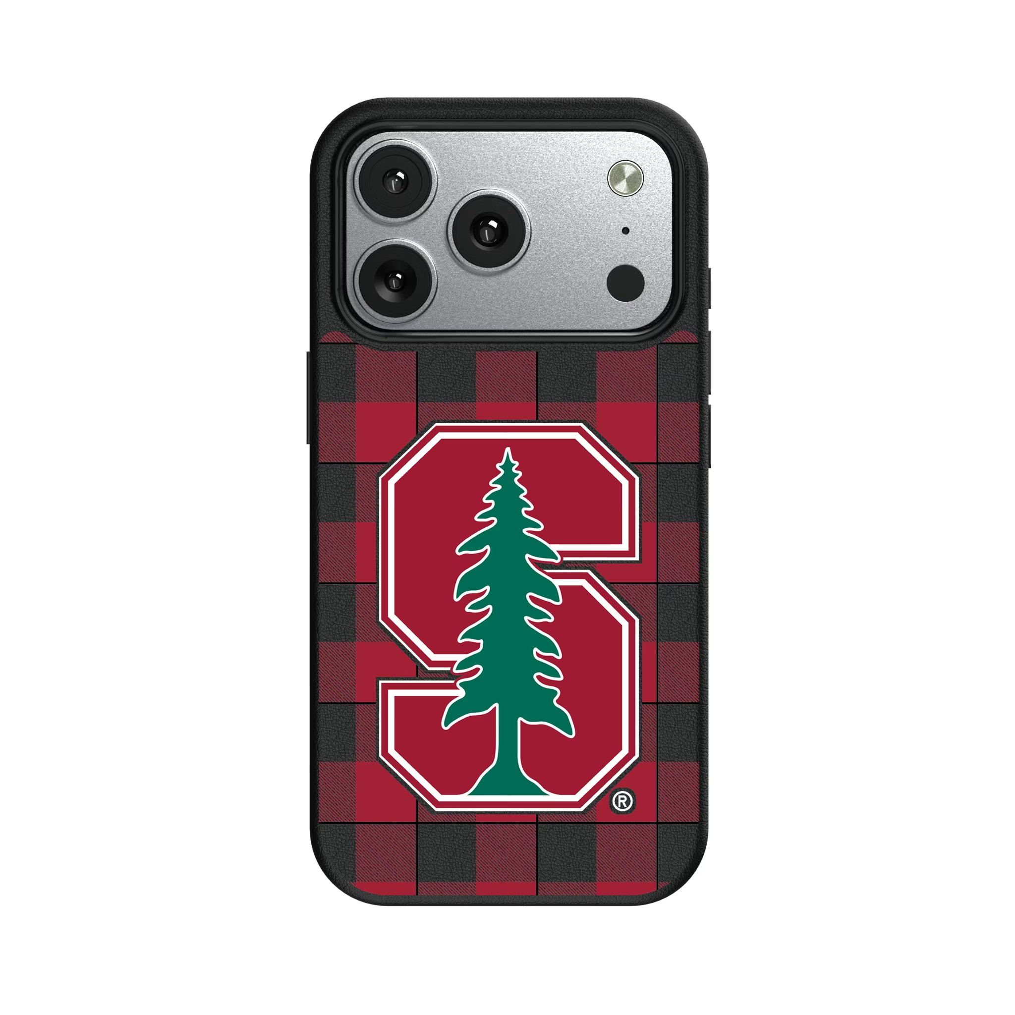 Stanford University Cardinal Plaid iPhone MagSafe Compatible Phone Case for Apple iPhone#Device_iPhone 17 Pro