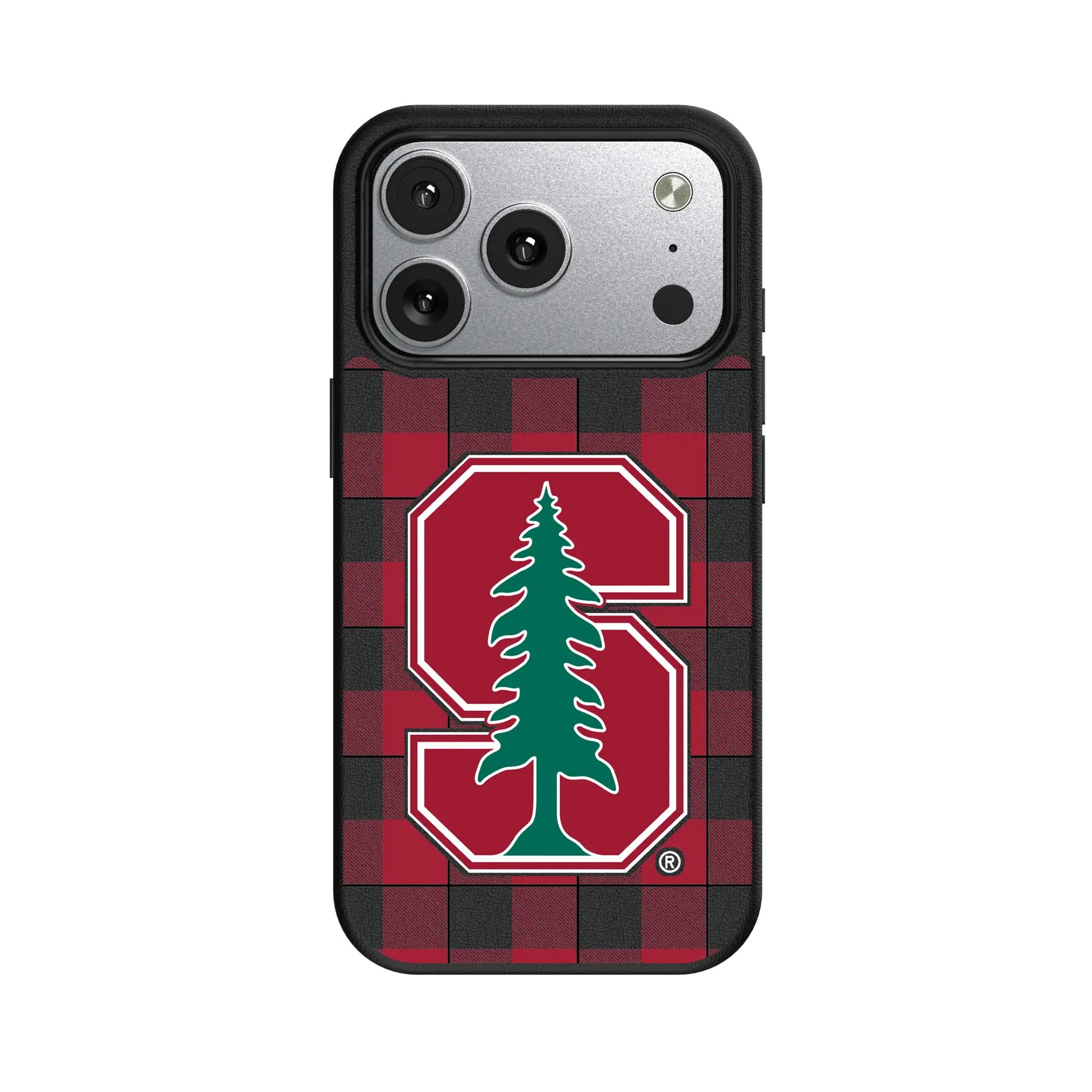 Stanford University Cardinal Plaid iPhone MagSafe Compatible Phone Case for Apple iPhone#Device_iPhone 17 Pro