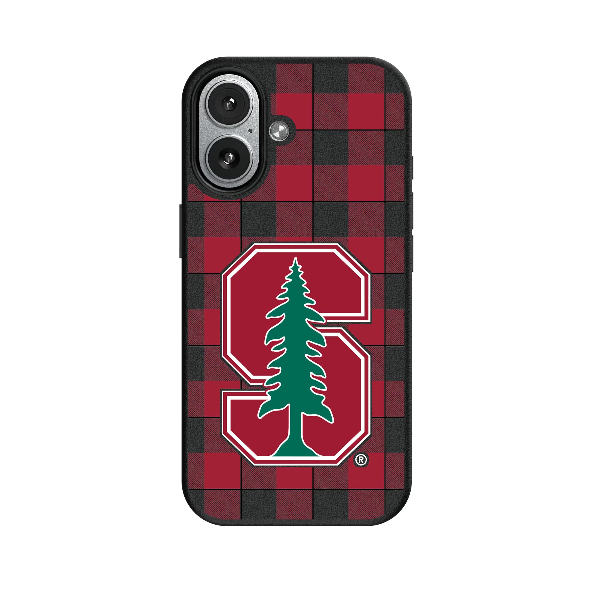 Stanford University Cardinal Plaid iPhone MagSafe Compatible Phone Case for Apple iPhone#Device_iPhone 17