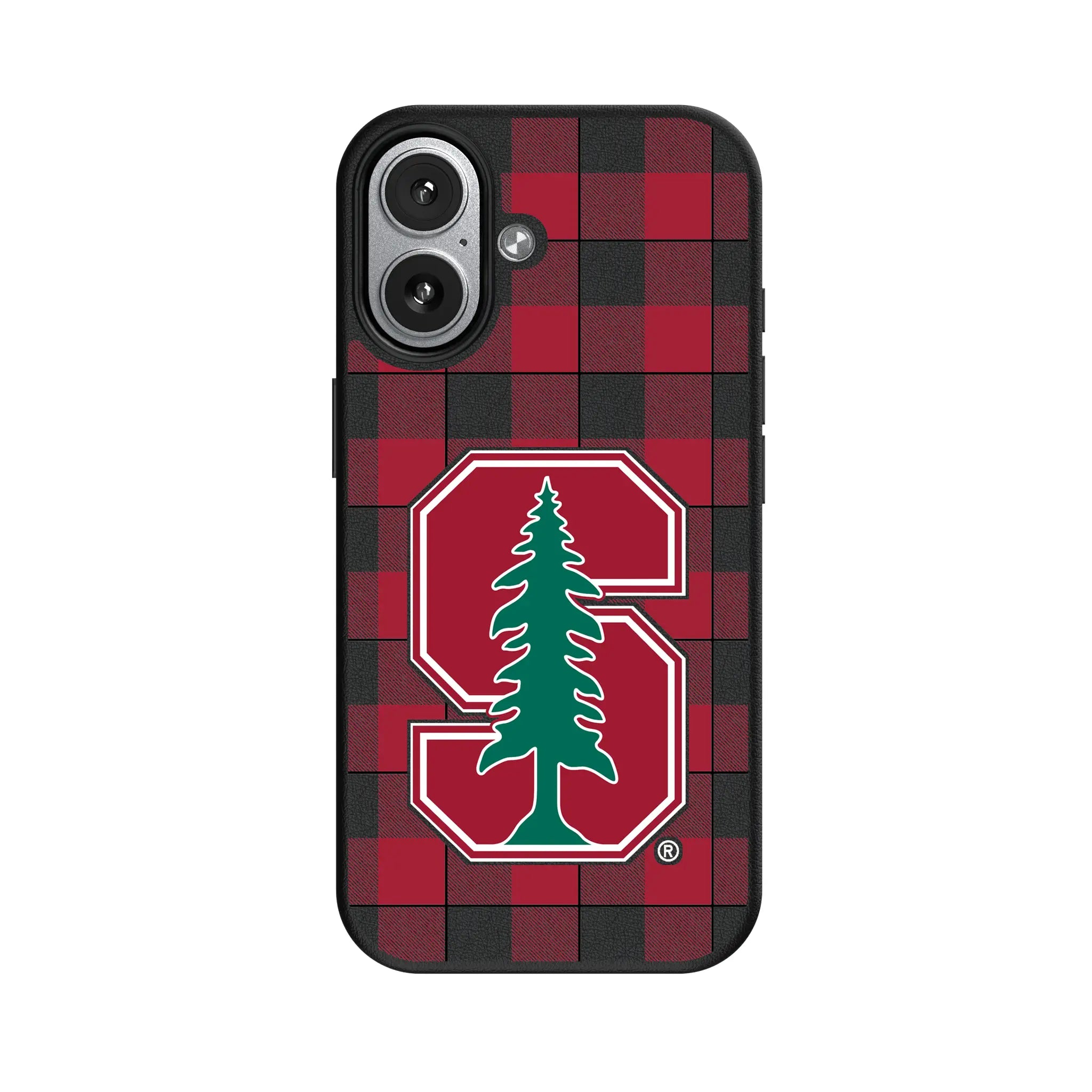 Stanford University Cardinal Plaid iPhone MagSafe Compatible Phone Case for Apple iPhone#Device_iPhone 17