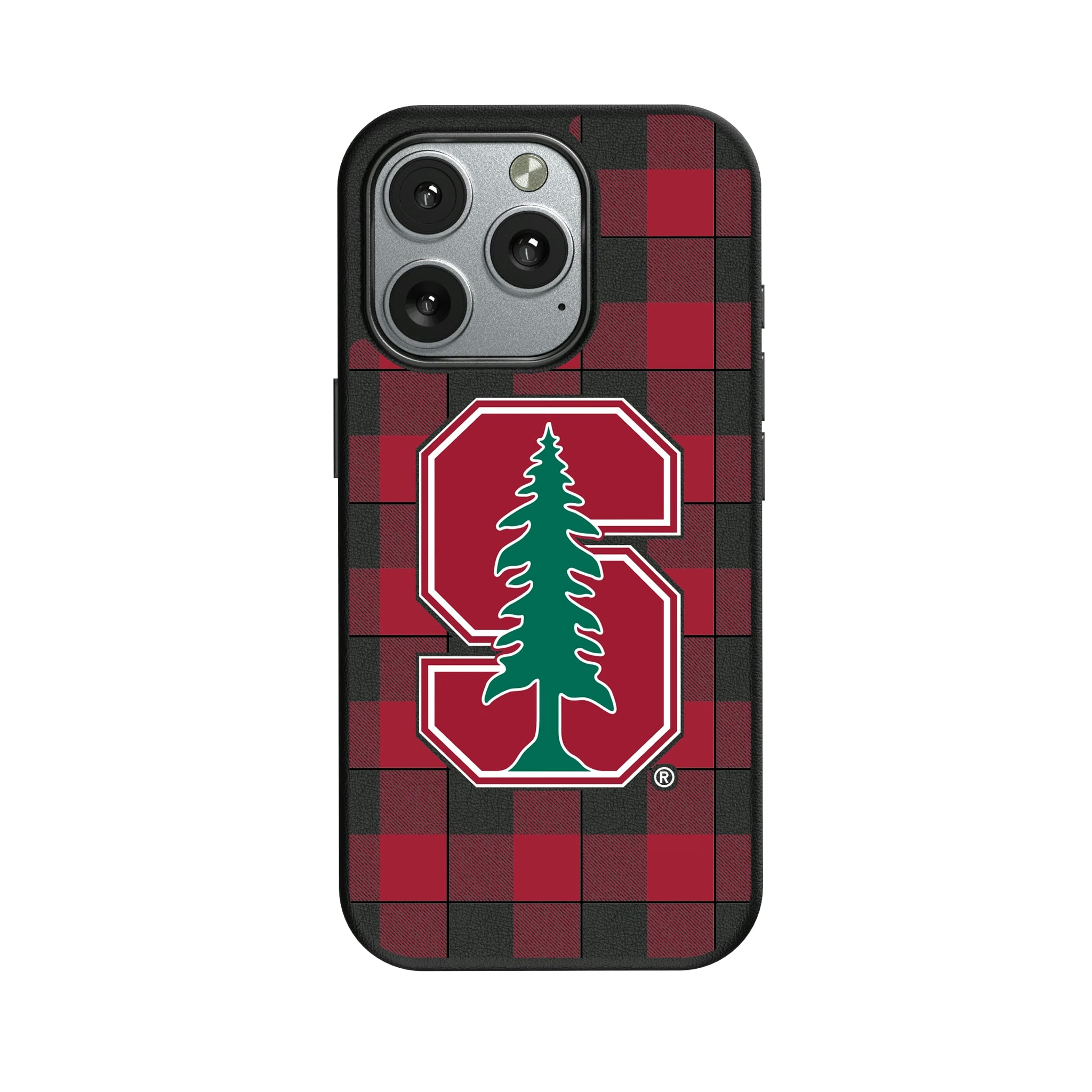 Stanford University Cardinal Plaid iPhone MagSafe Compatible Phone Case for Apple iPhone