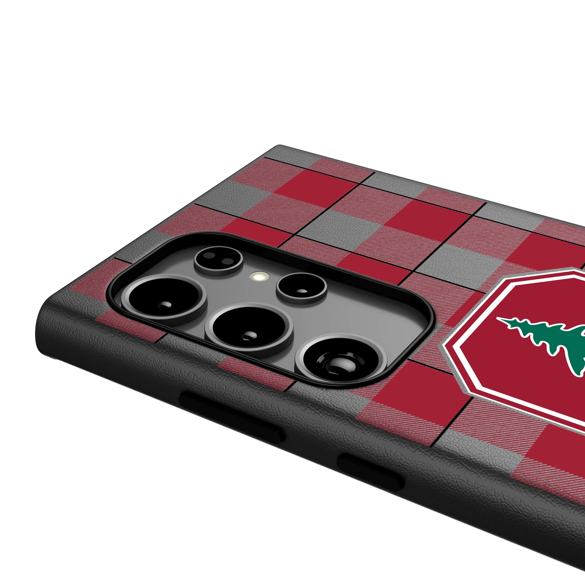 Stanford University Cardinal Plaid Galaxy MagSafe Compatible Phone Case for Samsung Galaxy - Detail