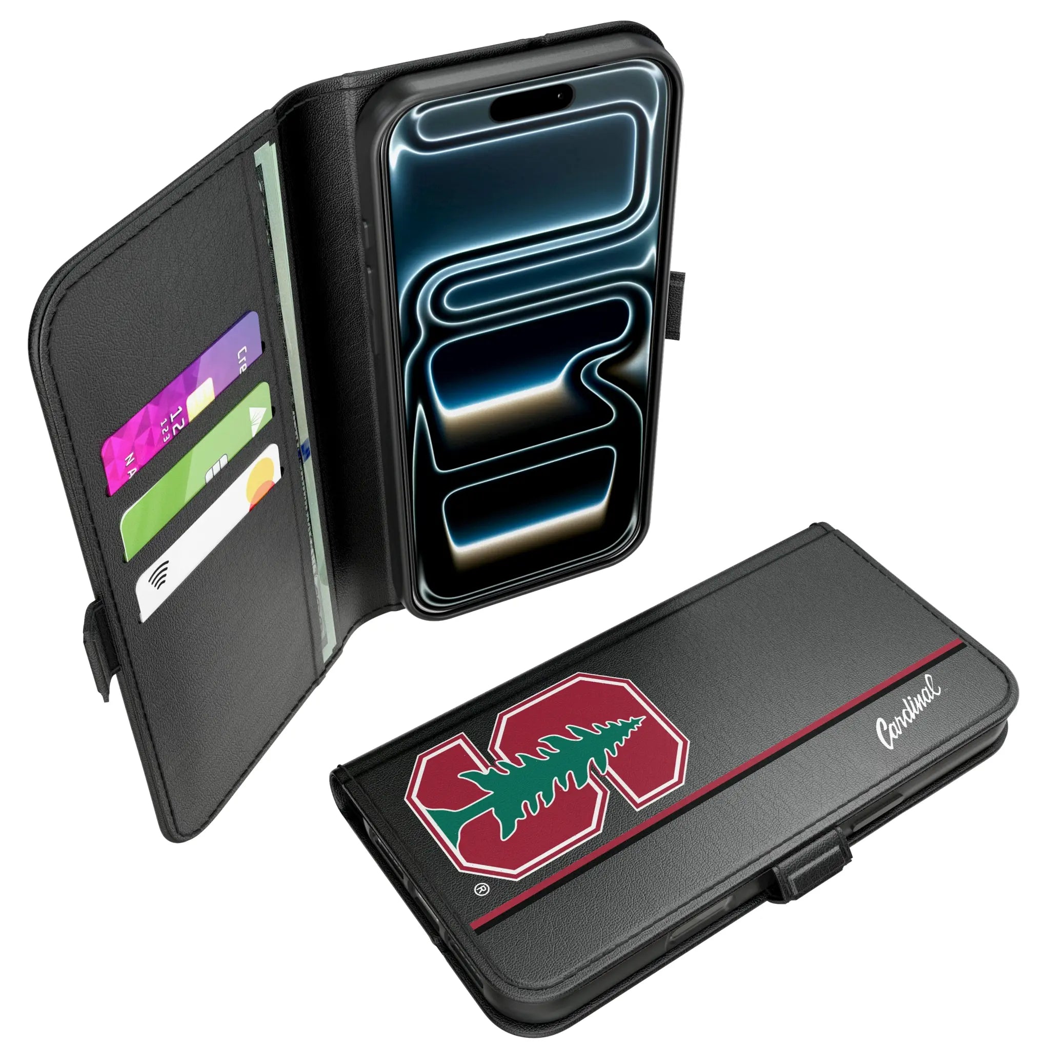 Stanford University Cardinal Sidebar iPhone Folio Phone Case for Apple iPhone#Device_iPhone 17 Pro Max