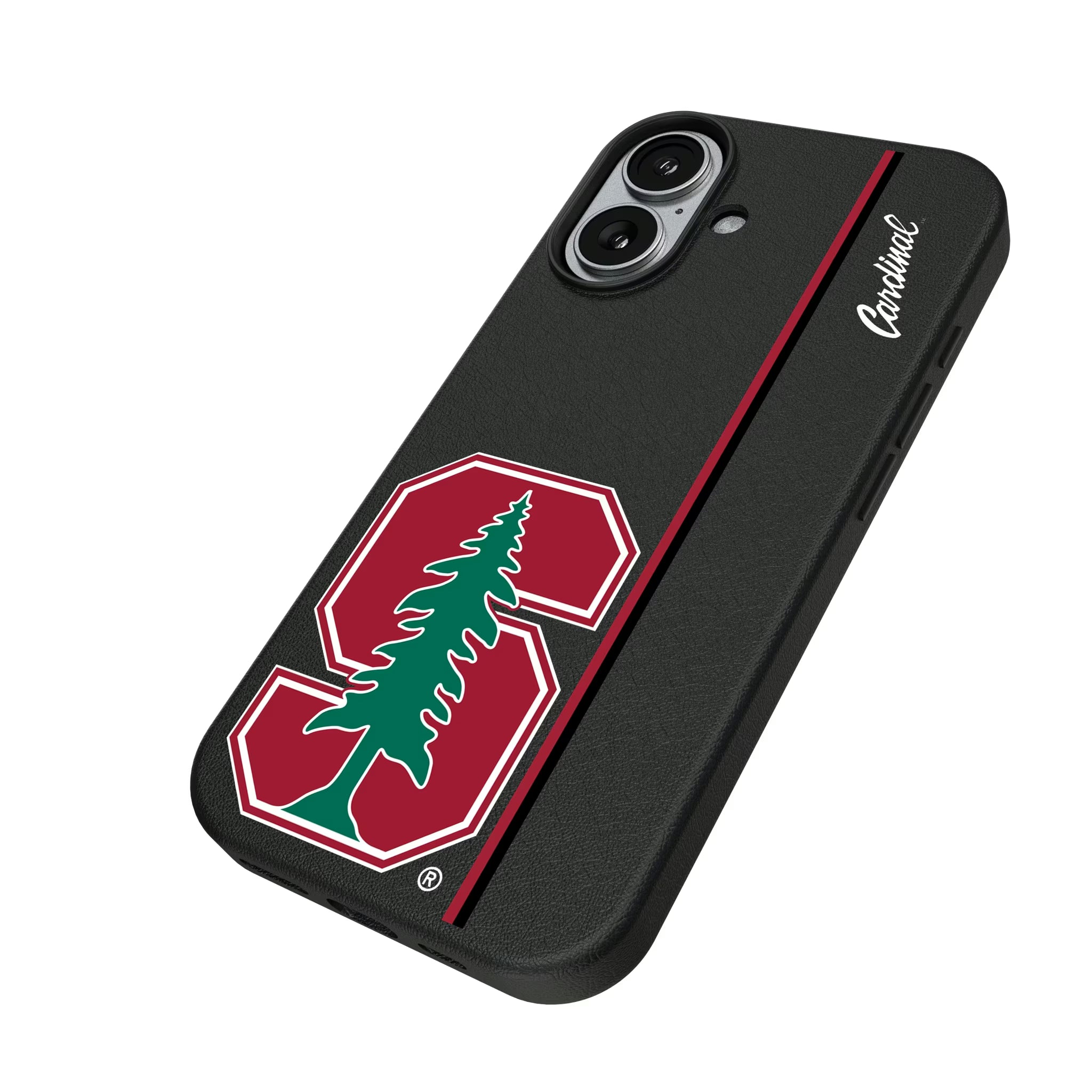 Stanford University Cardinal Sidebar iPhone MagSafe Compatible Phone Case for Apple iPhone - Isometric View#Device_iPhone 17