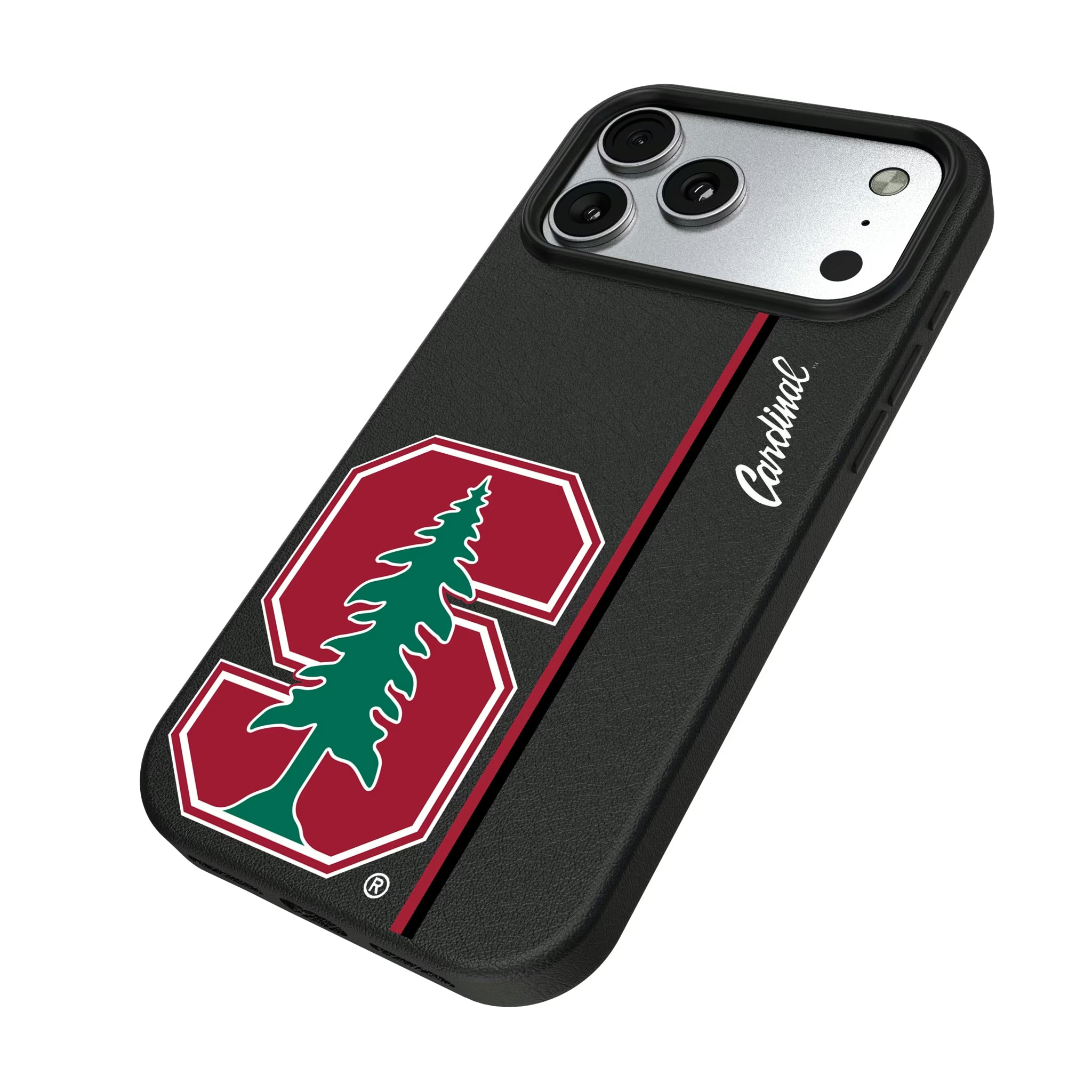 Stanford University Cardinal Sidebar iPhone MagSafe Compatible Phone Case for Apple iPhone - Isometric View#Device_iPhone 17 Pro Max