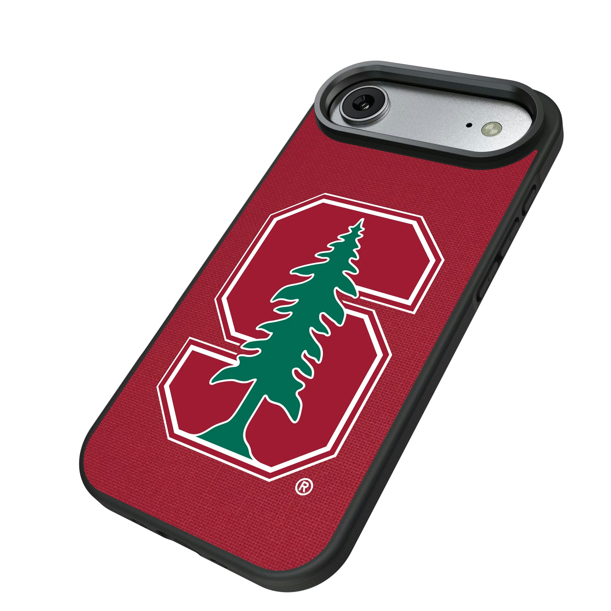 Stanford University Cardinal Solid iPhone Bump Phone Case for Apple iPhone - Isometric View#Device_iPhone Air