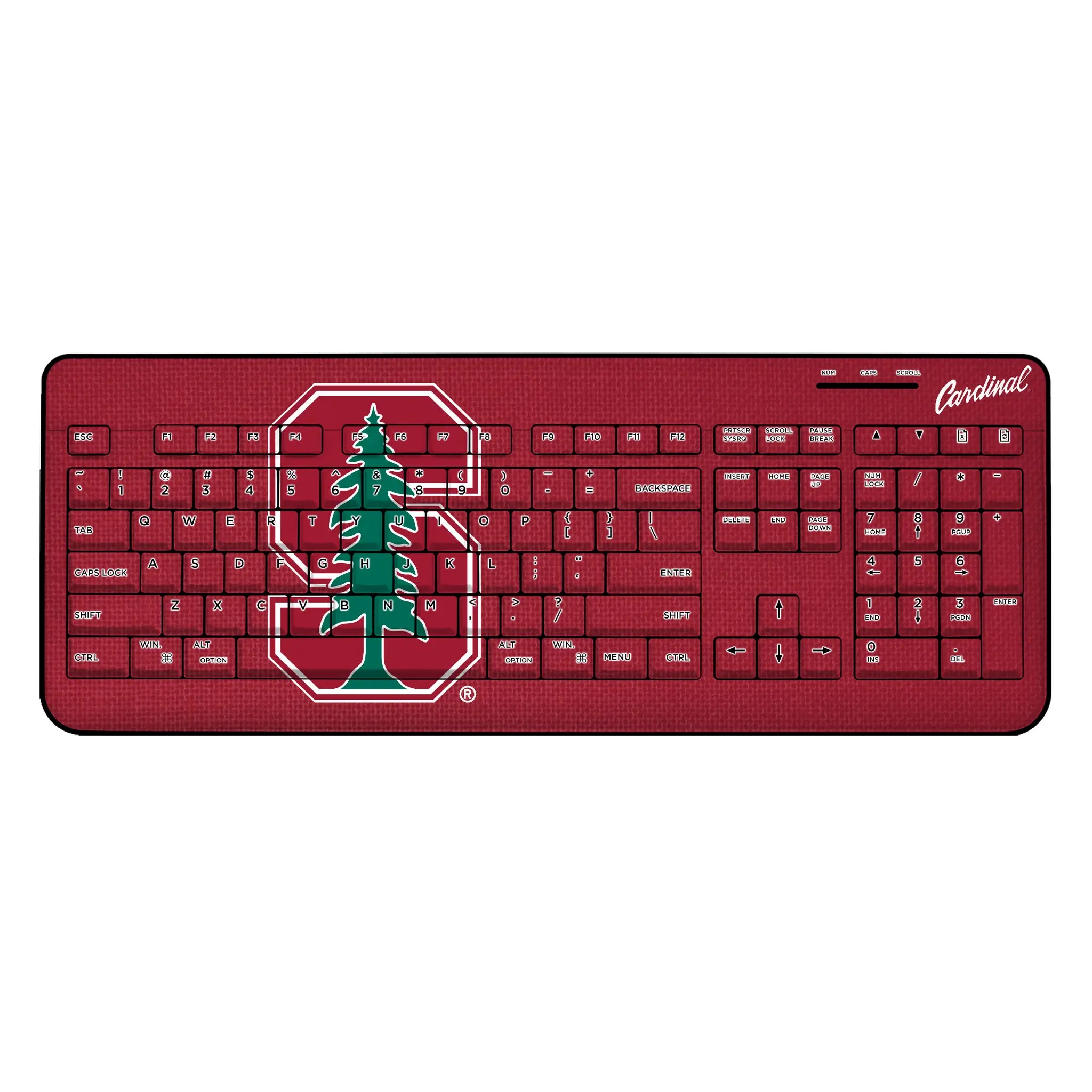 Stanford University Cardinal Solid Wireless USB Keyboard