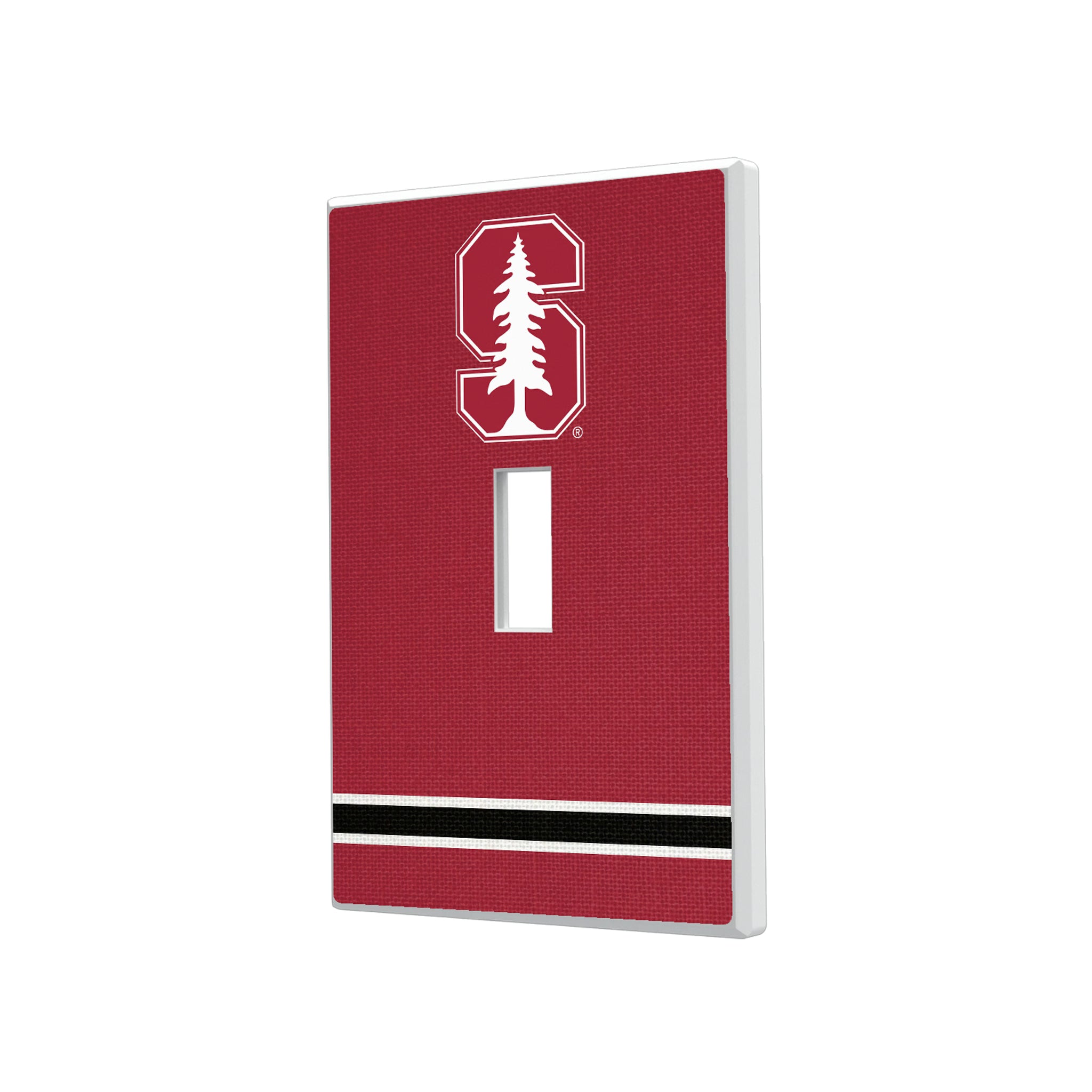 Stanford University Cardinal Stripe Hidden-Screw Light Switch Plate#Style_Single Toggle