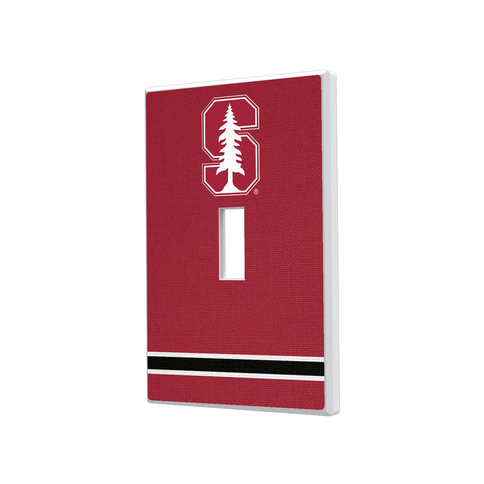 Stanford University Cardinal Stripe Hidden-Screw Light Switch Plate#Style_Single Toggle