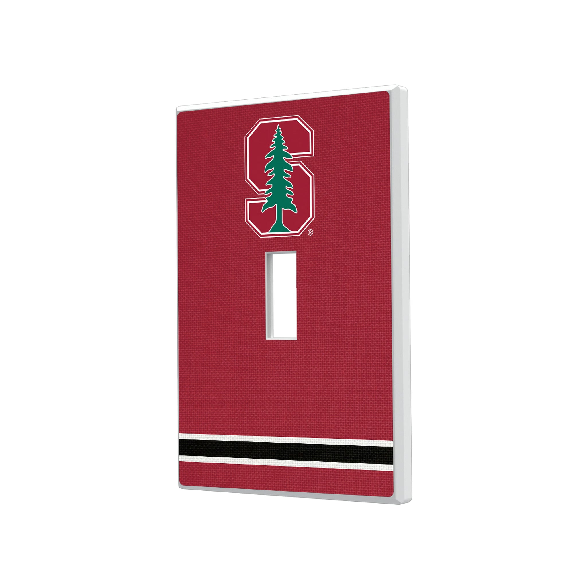 Stanford University Cardinal Stripe Hidden-Screw Light Switch Plate#Style_Single Toggle
