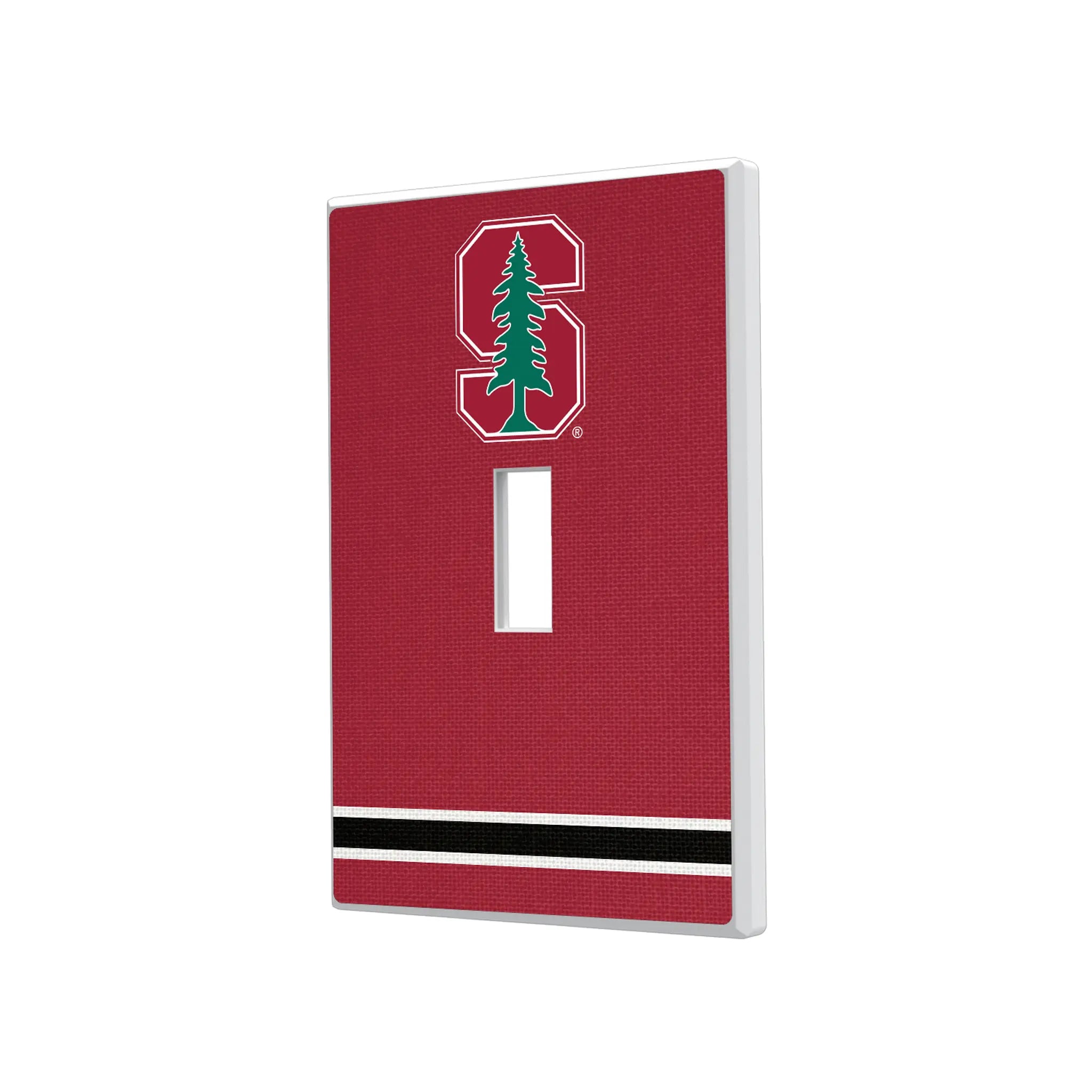Stanford University Cardinal Stripe Hidden-Screw Light Switch Plate#Style_Single Toggle
