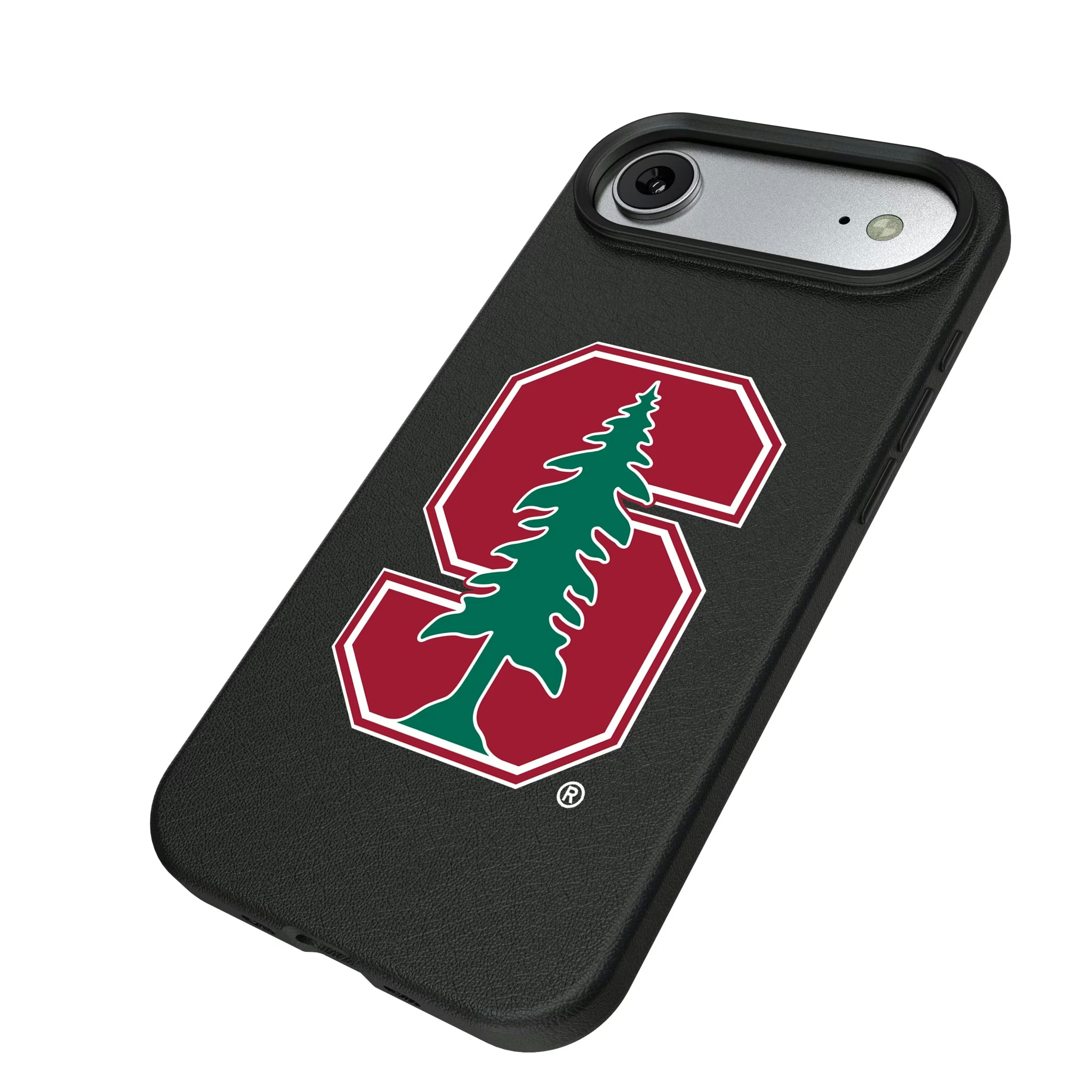 Stanford University Cardinal Text Backdrop iPhone MagSafe Compatible Phone Case for Apple iPhone - Isometric View#Device_iPhone Air