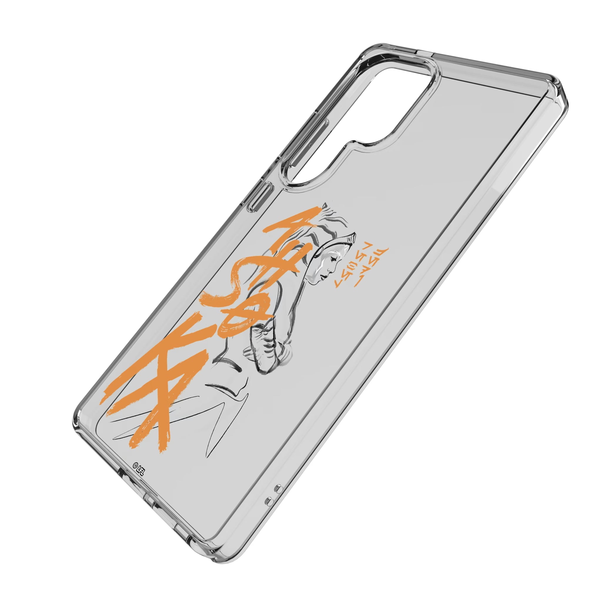 Star Wars Ahsoka BaseOne Galaxy Clear Phone Case for Samsung Galaxy - Isometric View