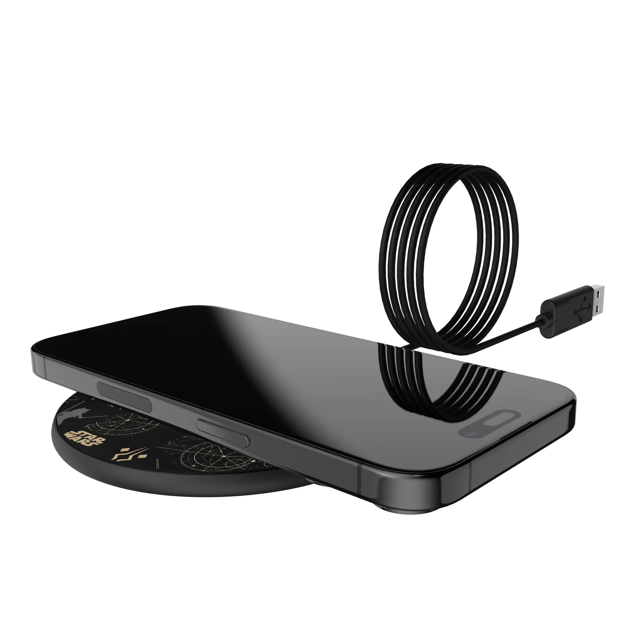 Star Wars Ahsoka Pattern 15-Watt Wireless Charger - Lifestyle