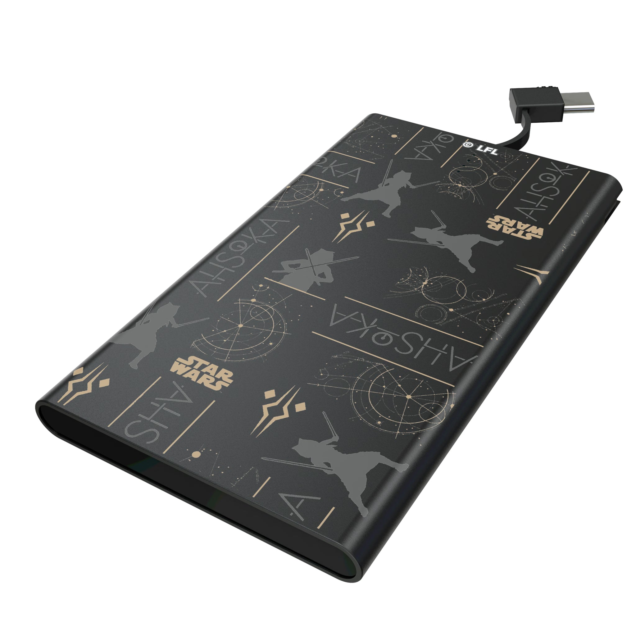Star Wars Ahsoka Pattern 5000mAh Flat Powerbank