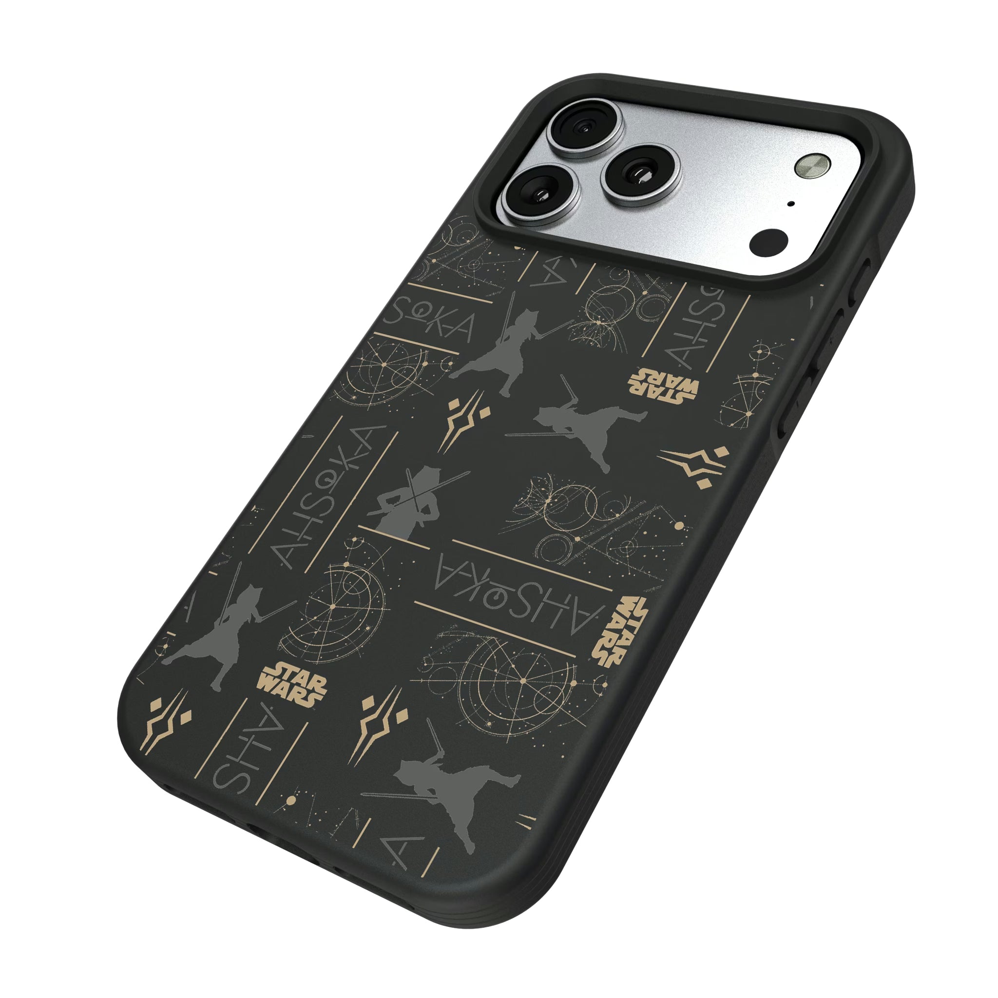 Star Wars Ahsoka Pattern iPhone Bump Phone Case for Apple iPhone - Isometric View#Device_iPhone 17 Pro Max