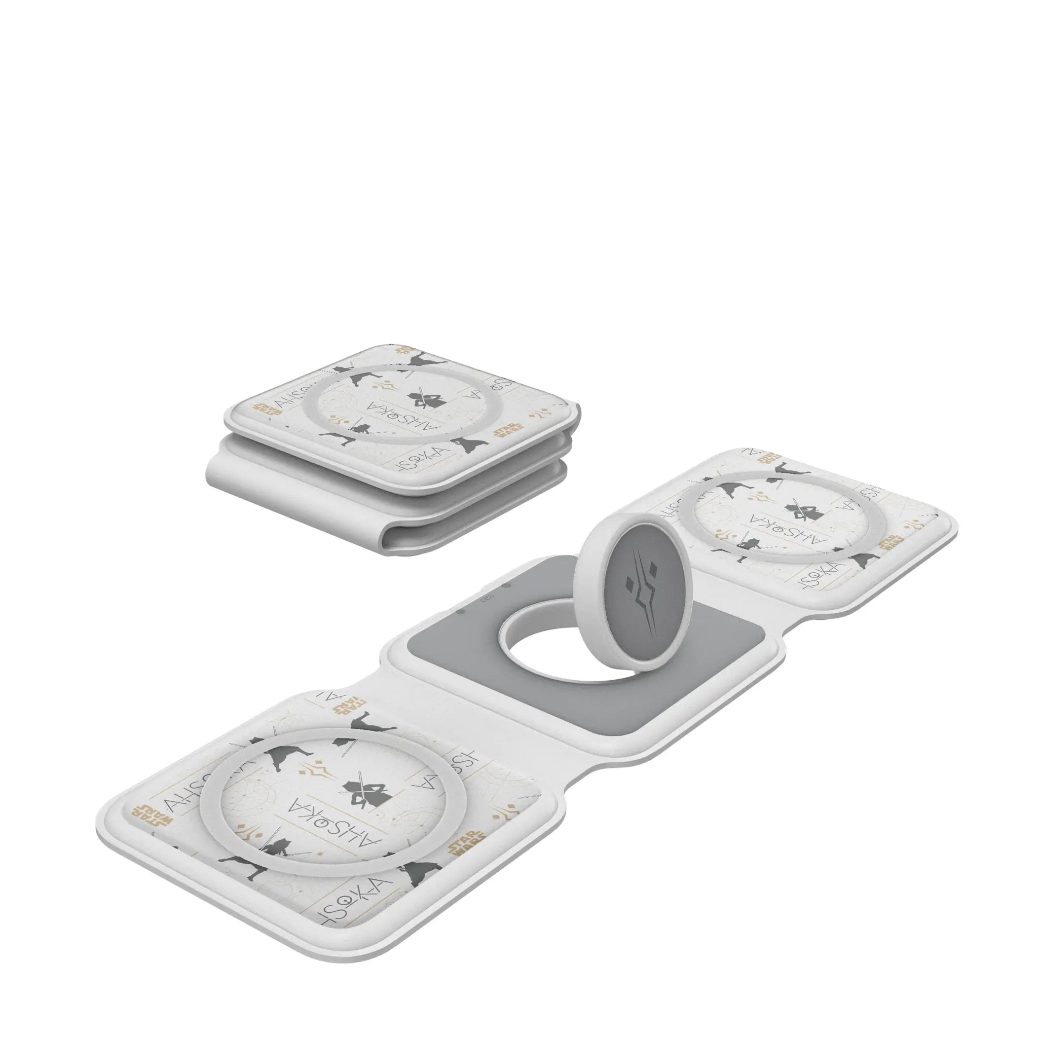 Star Wars Ahsoka Pattern Foldable 3 in 1 Charger
