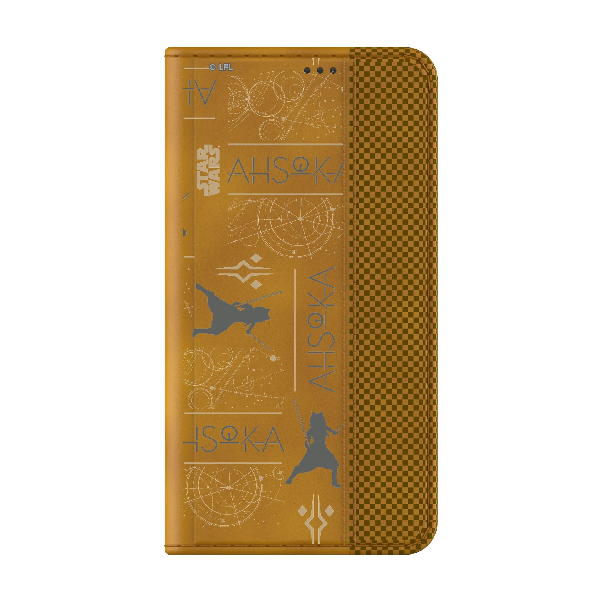 Star Wars Ahsoka Pattern Galaxy Folio Phone Case for Samsung Galaxy