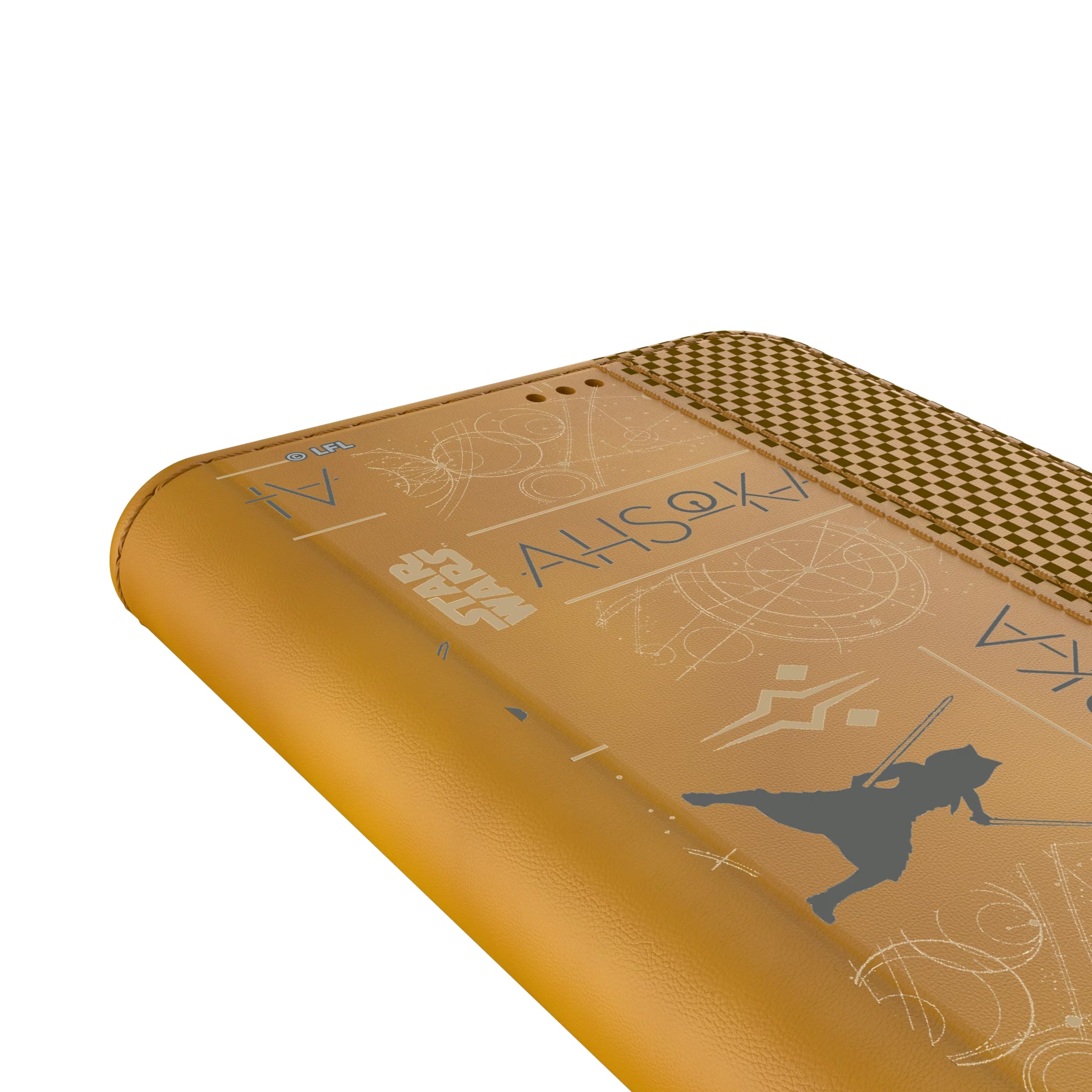 Star Wars Ahsoka Pattern Galaxy Folio Phone Case for Samsung Galaxy - Detail