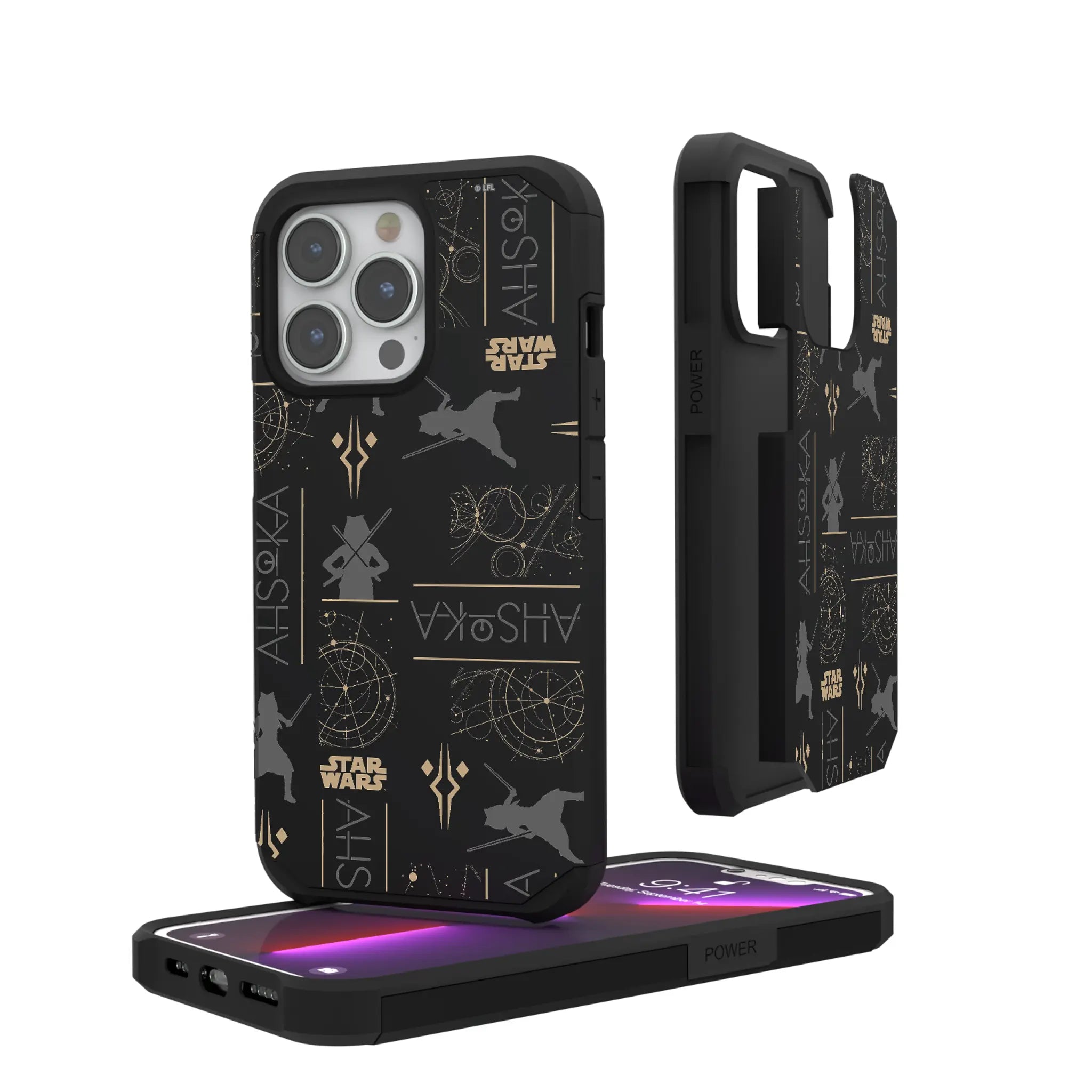 Star Wars Ahsoka Pattern iPhone Rugged Phone Case for Apple iPhone