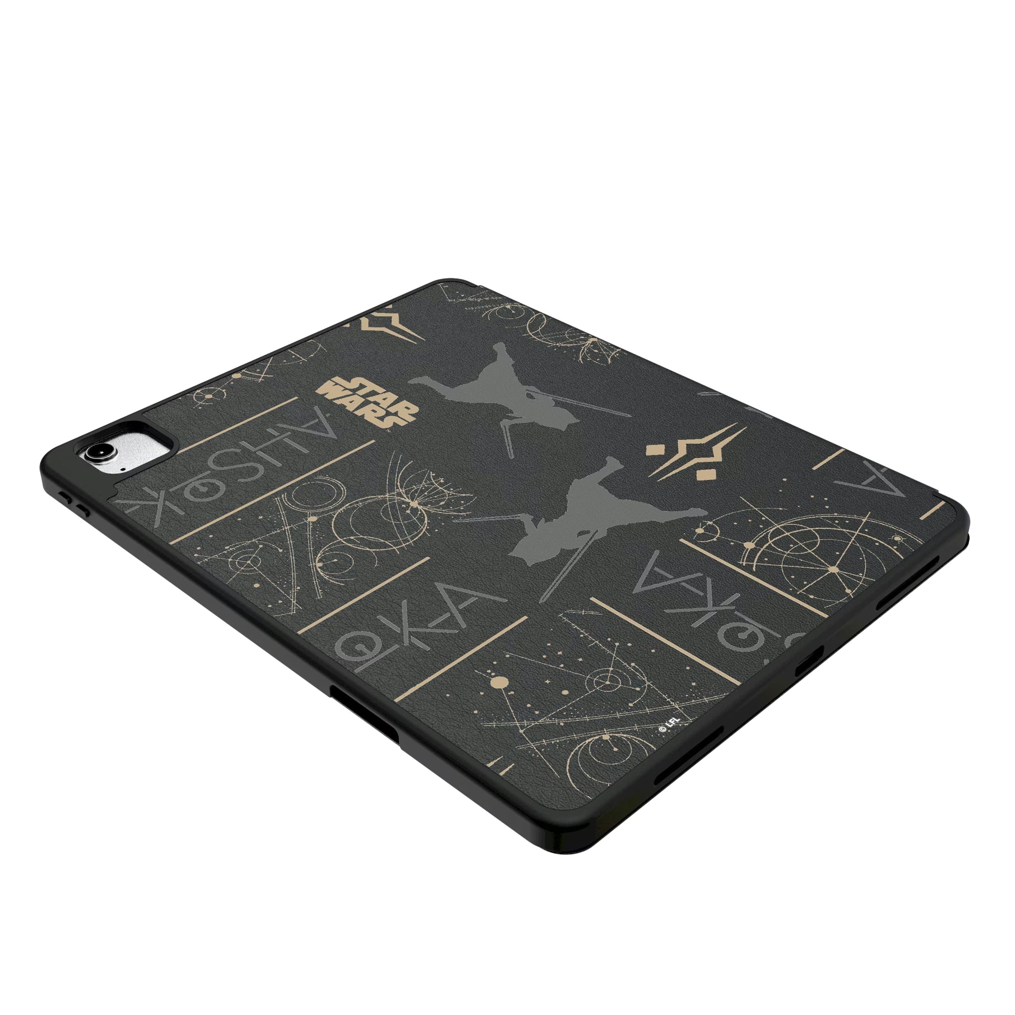 Star Wars Ahsoka Pattern iPad Tablet Case for Apple iPad - Isometric View