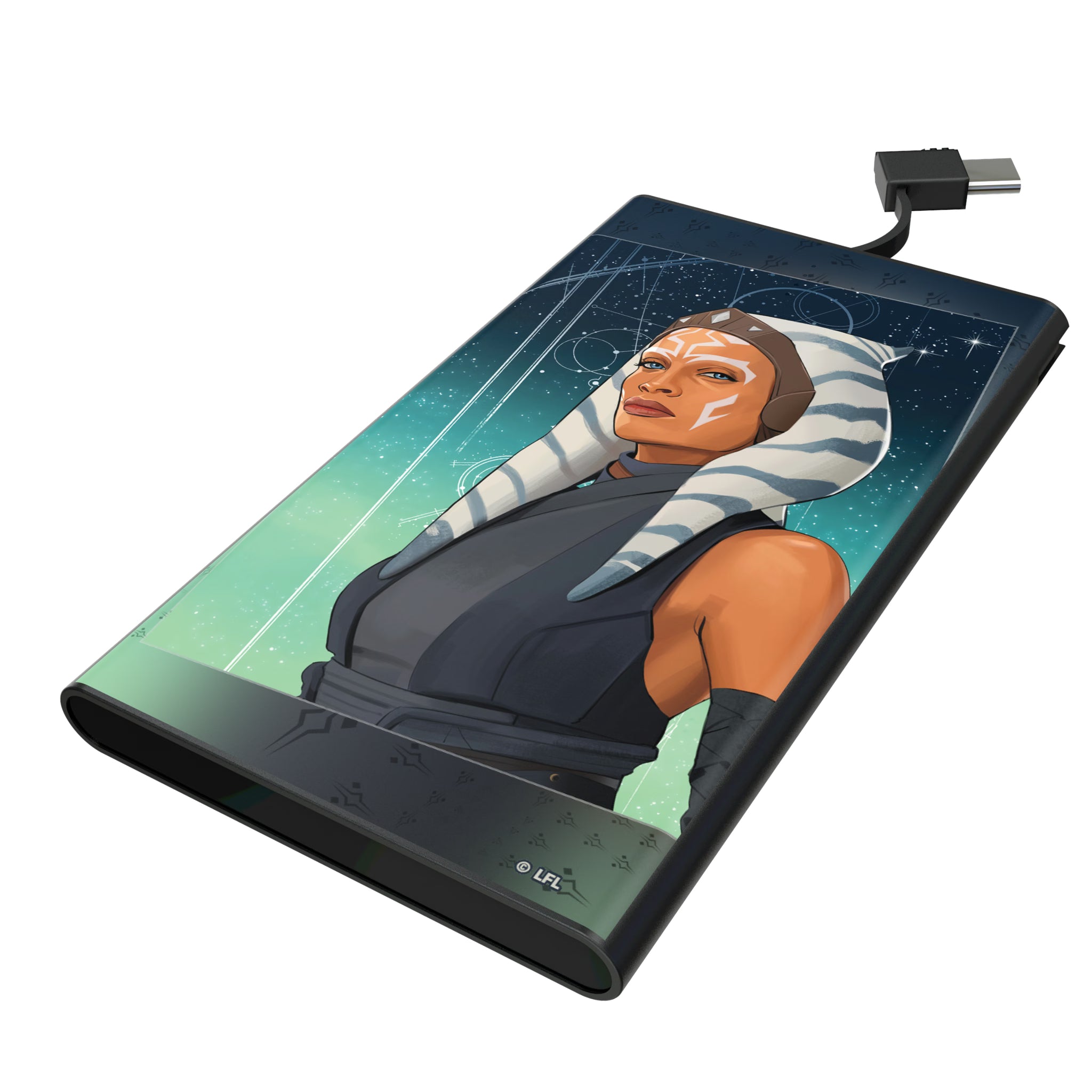 Star Wars Ahsoka Portrait 5000mAh Flat Powerbank