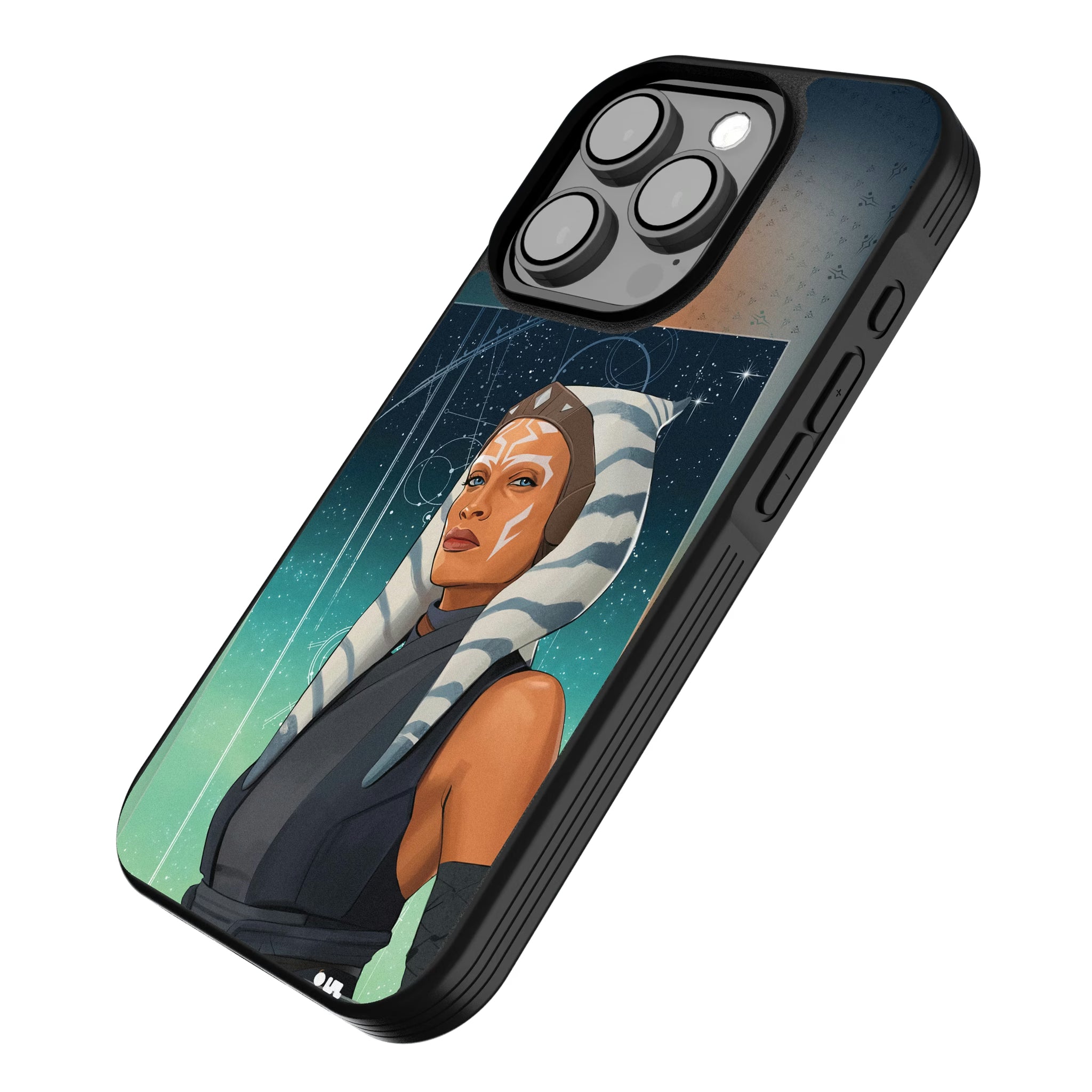 Star Wars Ahsoka Portrait iPhone Bump Phone Case for Apple iPhone - Isometric View