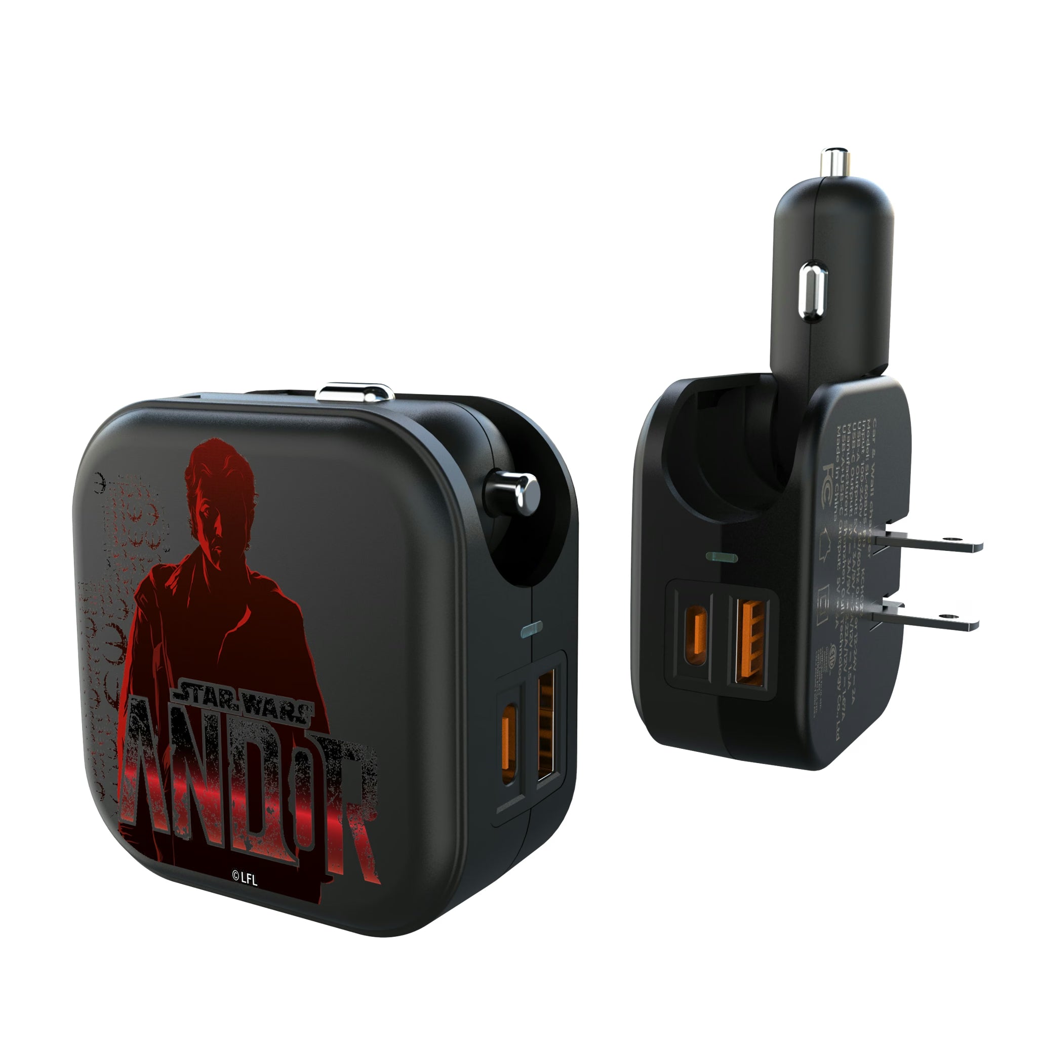 Star Wars Andor Quadratic 2 in 1 USB A/C Charger