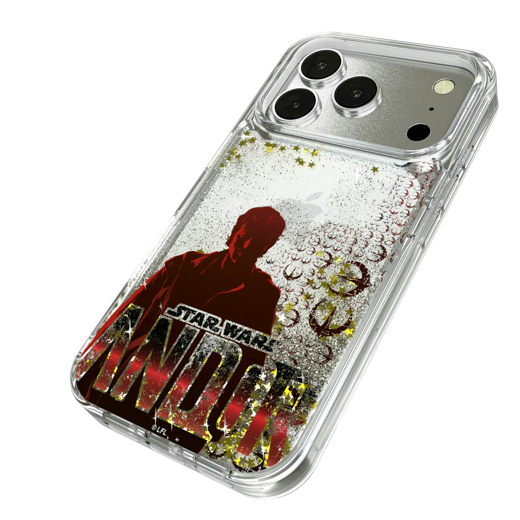 Star Wars Andor Quadratic iPhone Glitter Phone Case for Apple iPhone - Isometric View