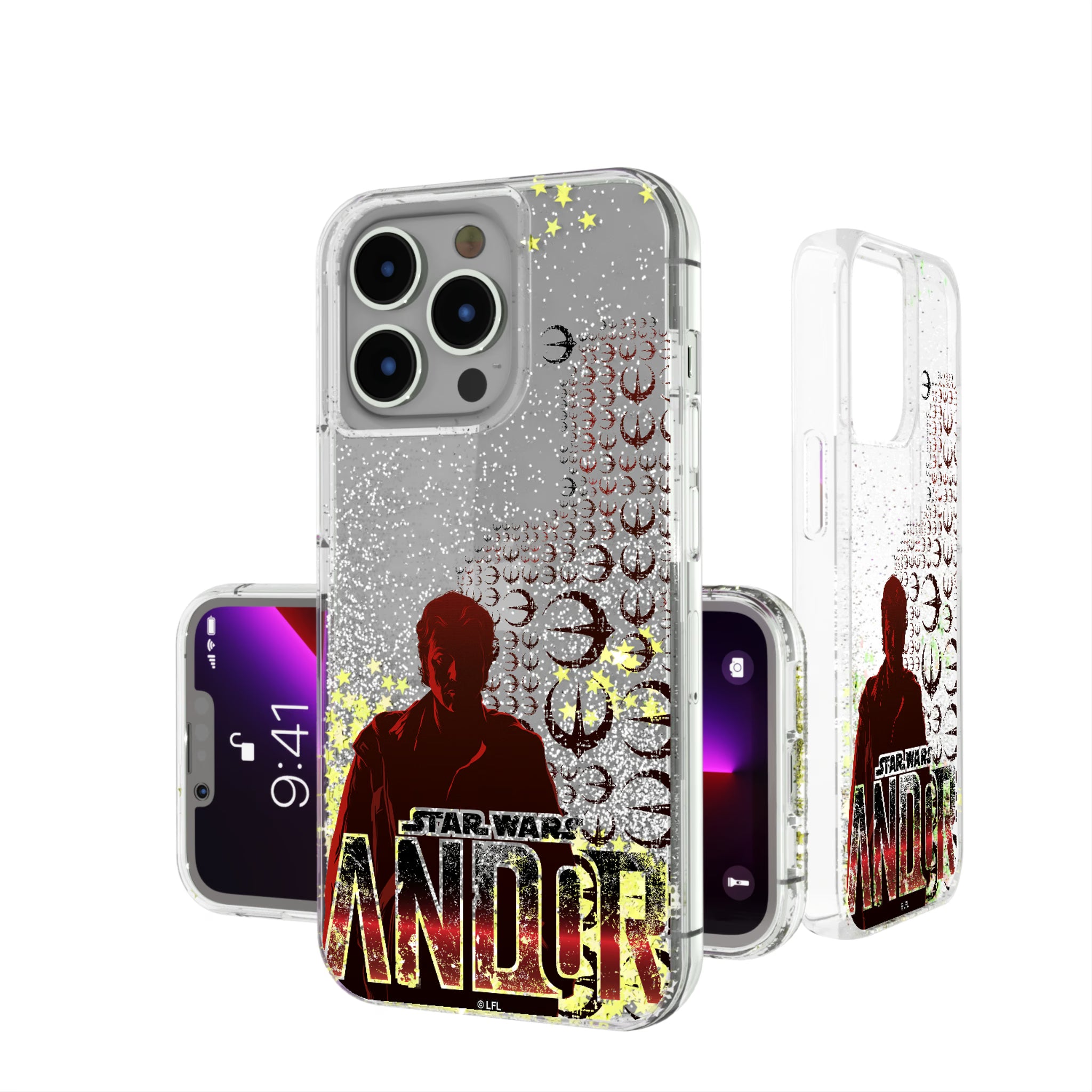 Star Wars Andor Quadratic iPhone Glitter Phone Case for Apple iPhone