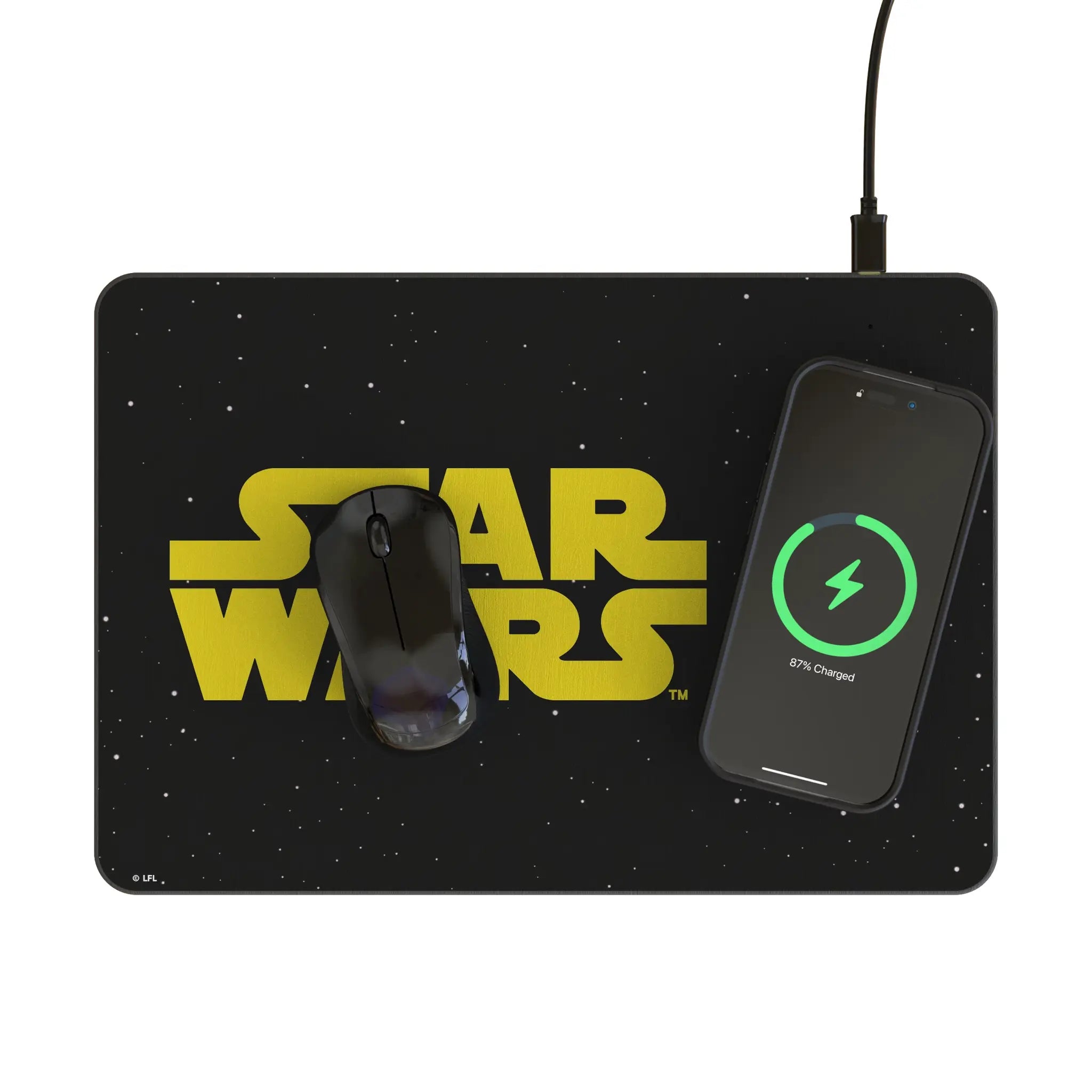 Star Wars BaseOne 15-Watt Wireless Charger and Mouse Pad - Lifestyle