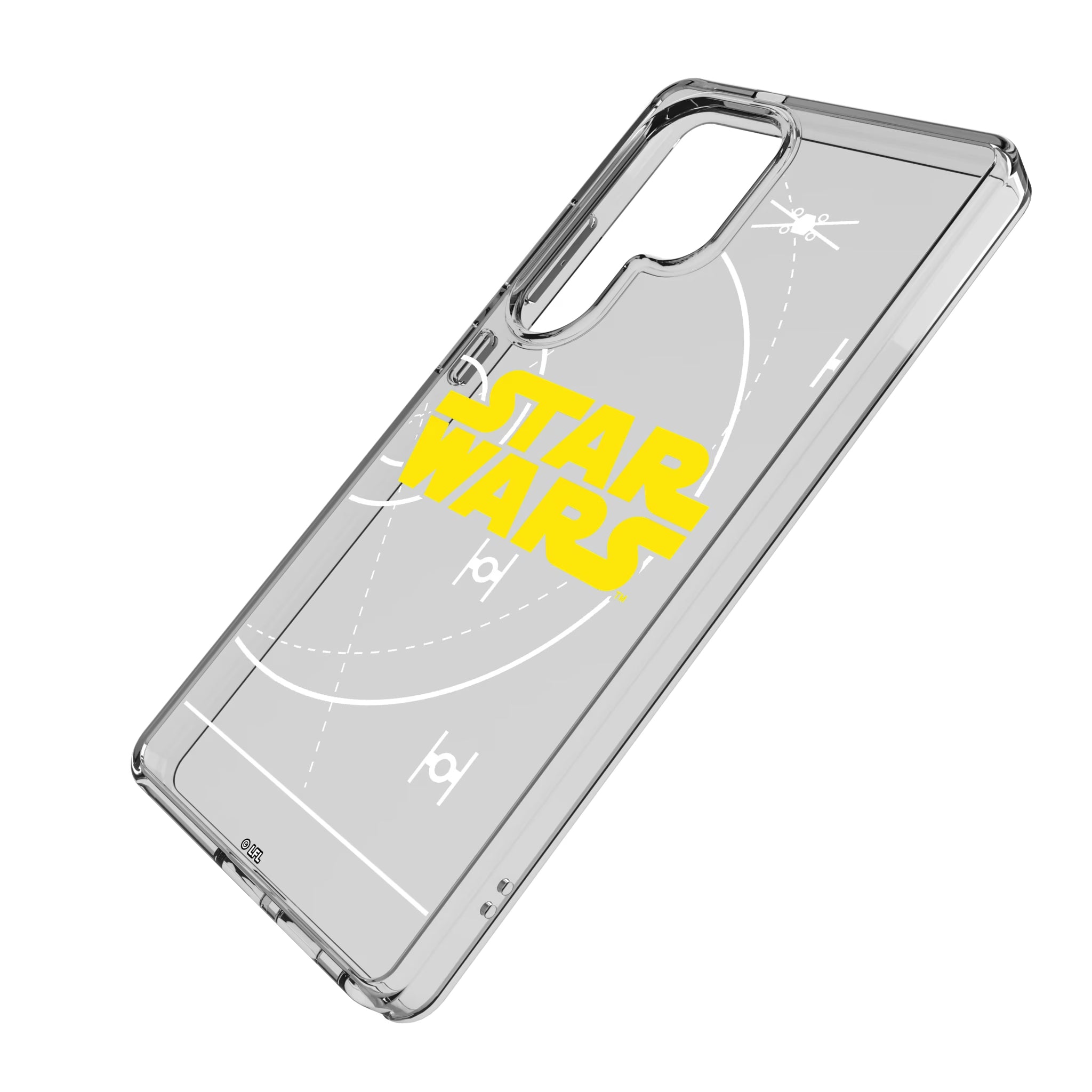 Star Wars BaseOne Galaxy Clear Phone Case for Samsung Galaxy - Isometric View
