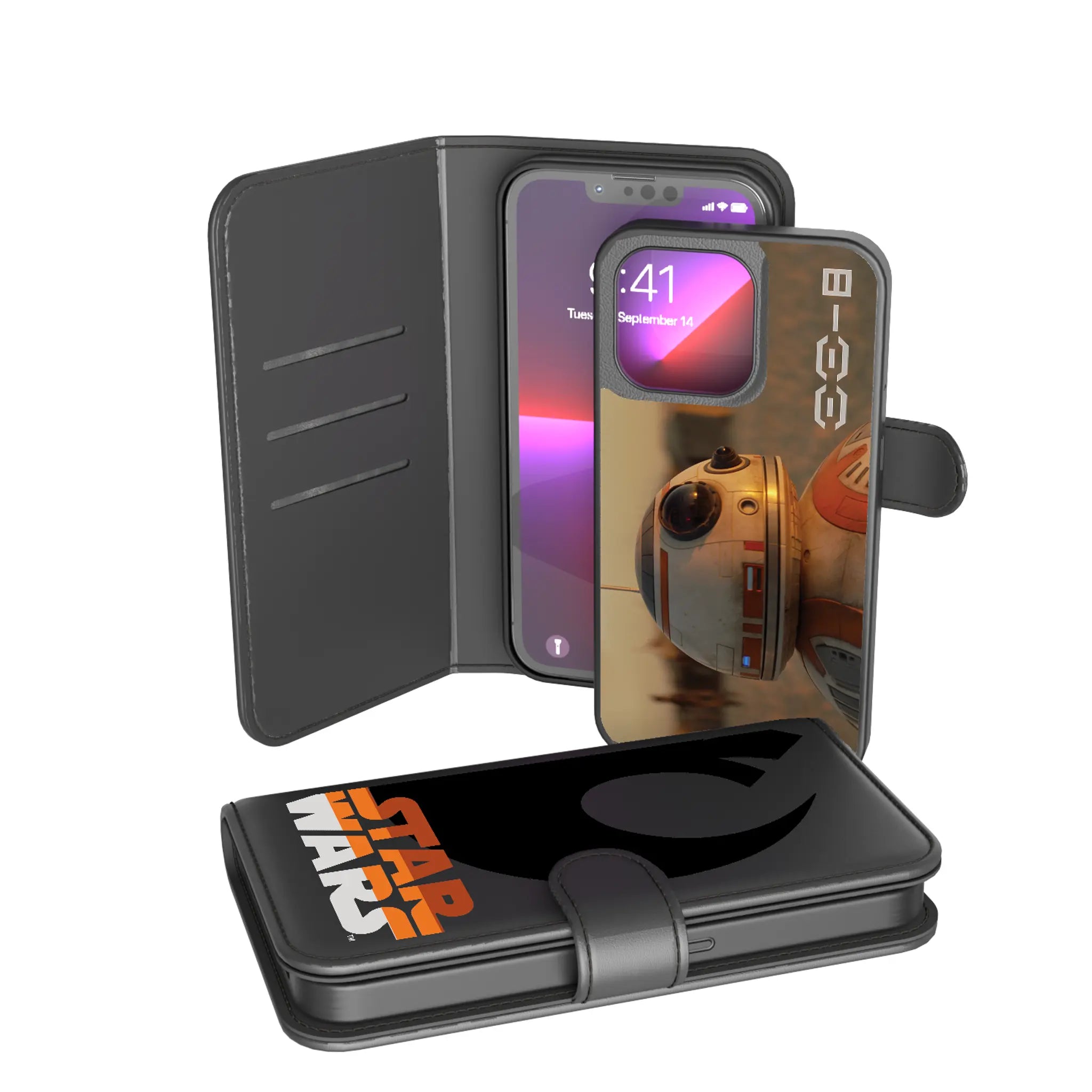 Star Wars BB-8 Cinematic Moments: Discovery iPhone Wallet Phone Case for Apple iPhone