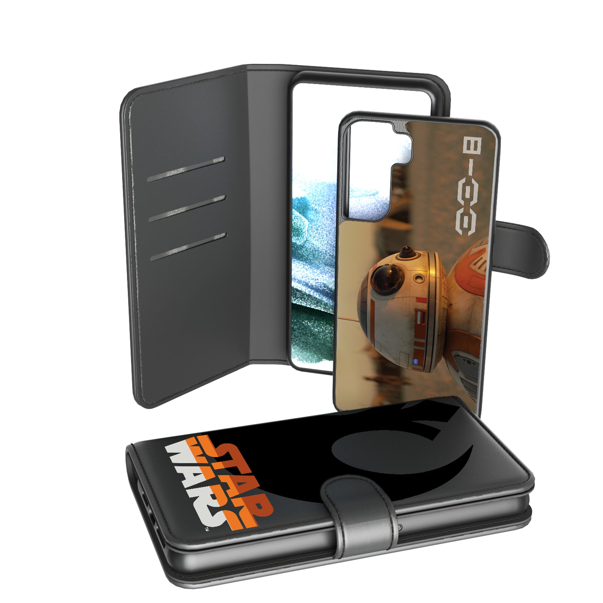 Star Wars BB-8 Cinematic Moments: Discovery Galaxy Wallet Phone Case for Samsung Galaxy