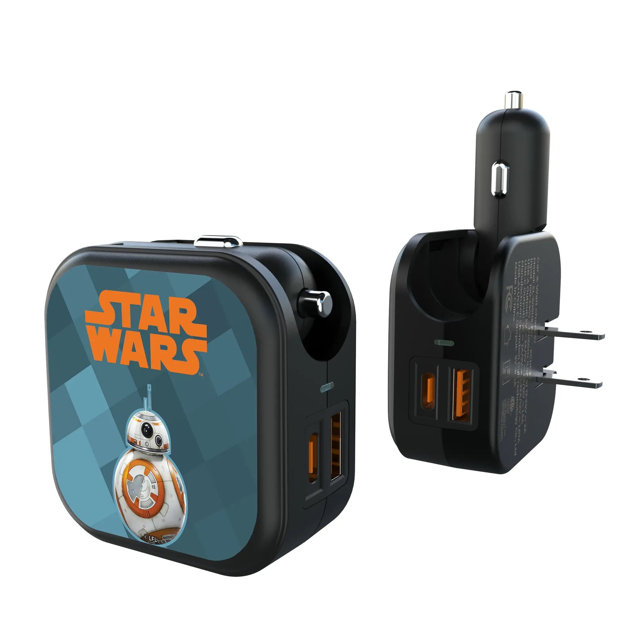 Star Wars BB-8 Color Block 2 in 1 USB A/C Charger