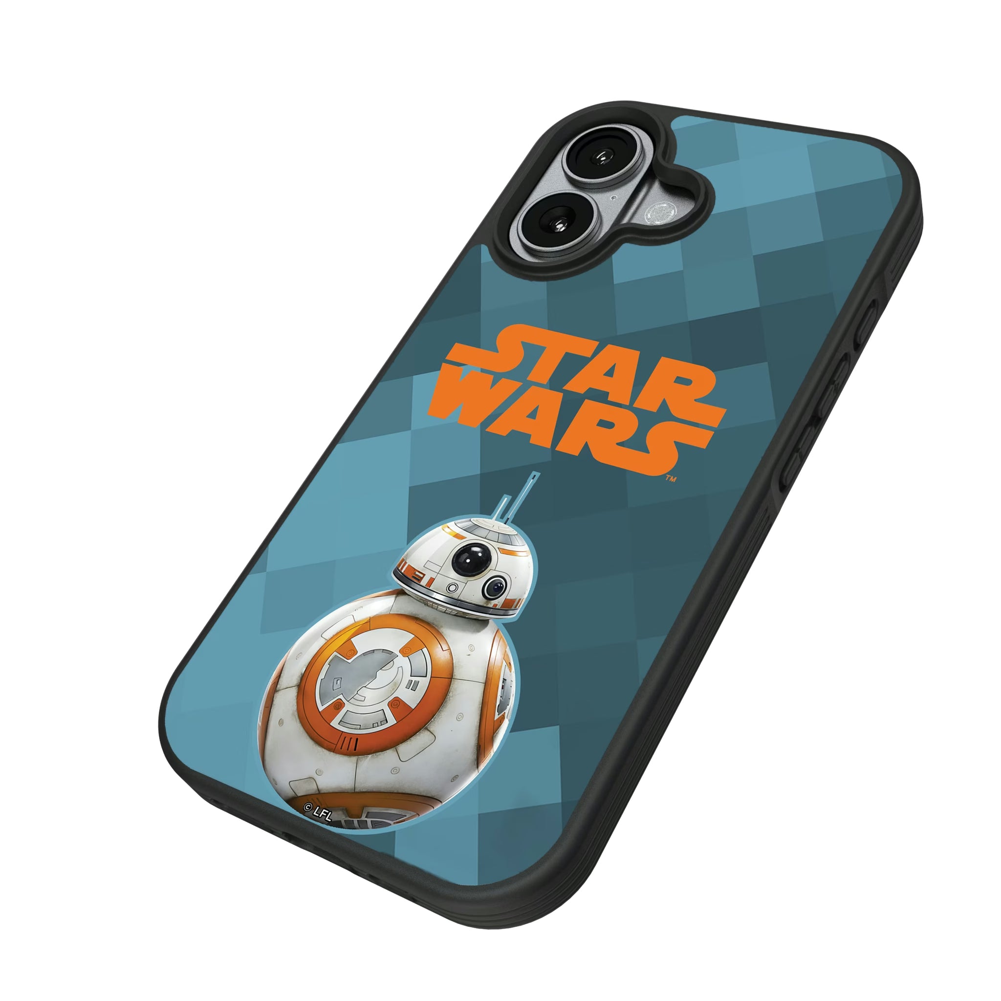 Star Wars BB-8 Color Block iPhone Bump Phone Case for Apple iPhone - Isometric View#Device_iPhone 17