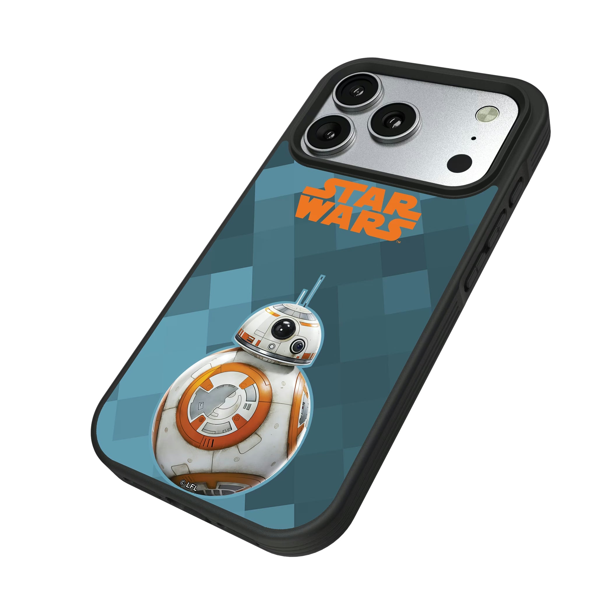 Star Wars BB-8 Color Block iPhone Bump Phone Case for Apple iPhone - Isometric View#Device_iPhone 17 Pro