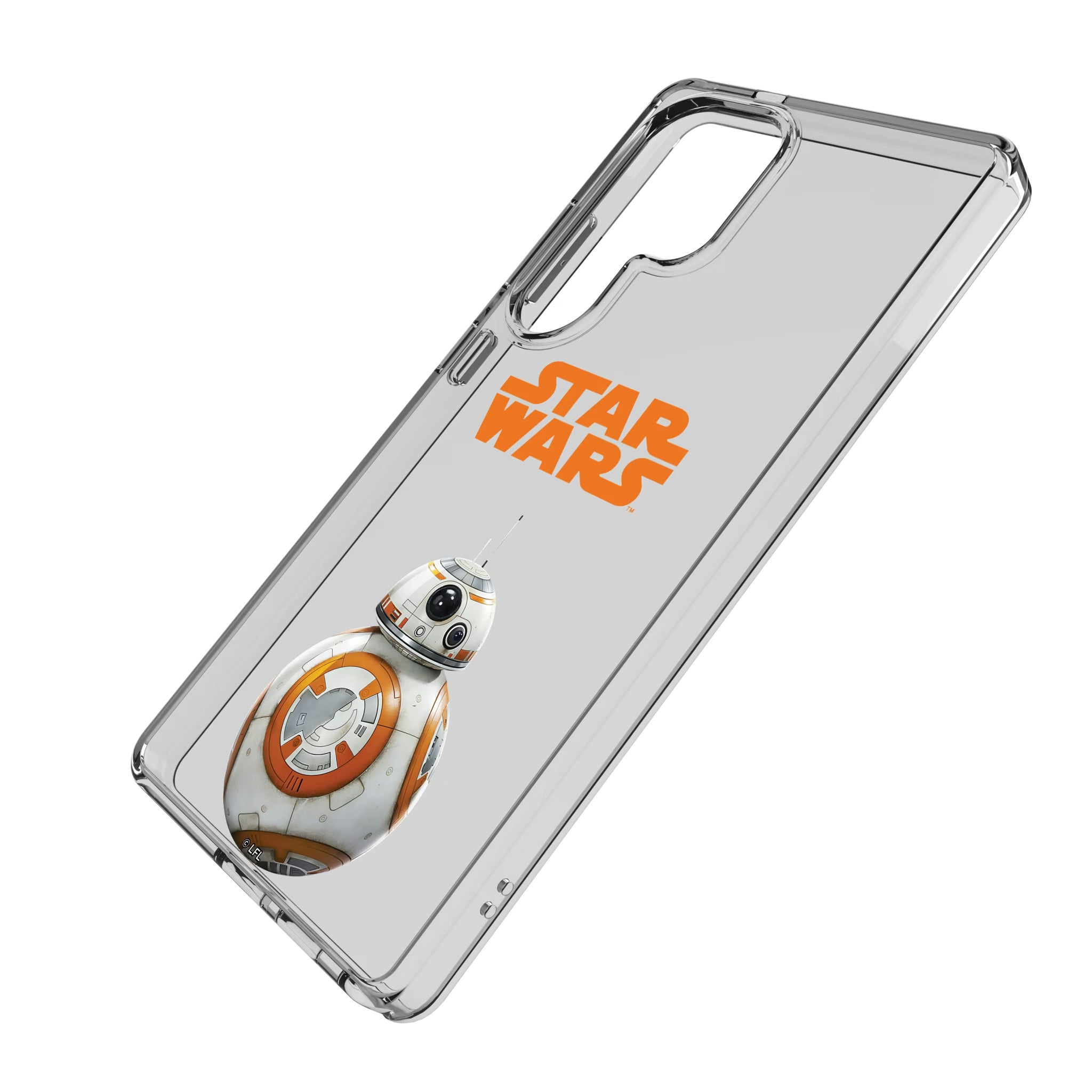 Star Wars BB-8 Color Block Galaxy Clear Phone Case for Samsung Galaxy - Isometric View