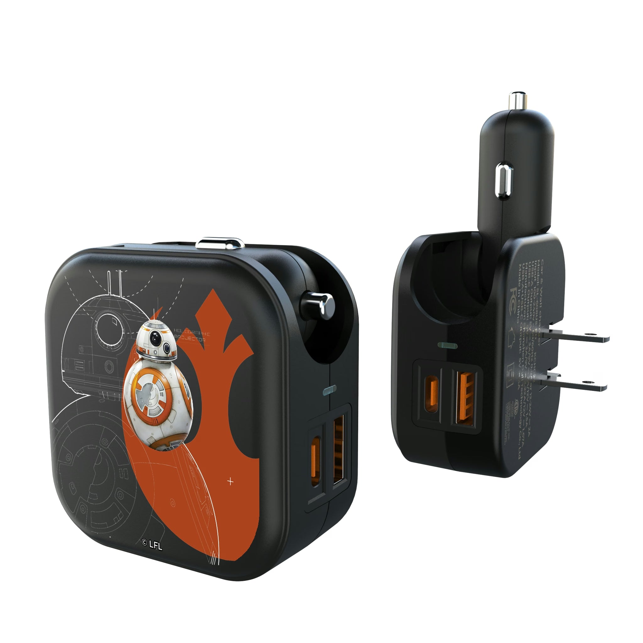 Star Wars BB-8 FactionTech 2 in 1 USB A/C Charger