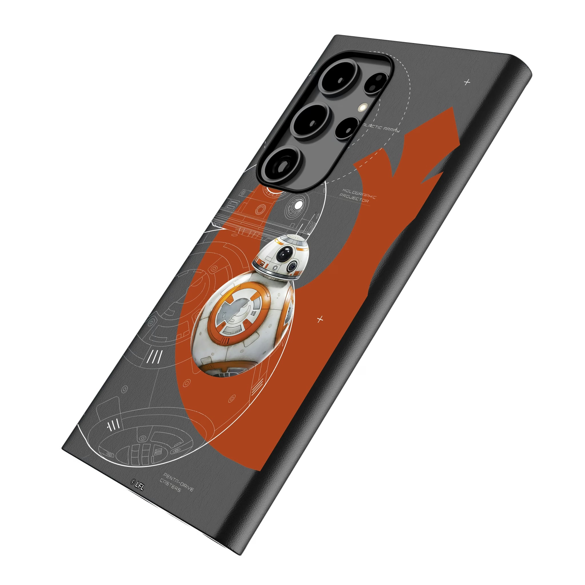 Star Wars BB-8 FactionTech Galaxy MagSafe Compatible Phone Case for Samsung Galaxy - Isometric View