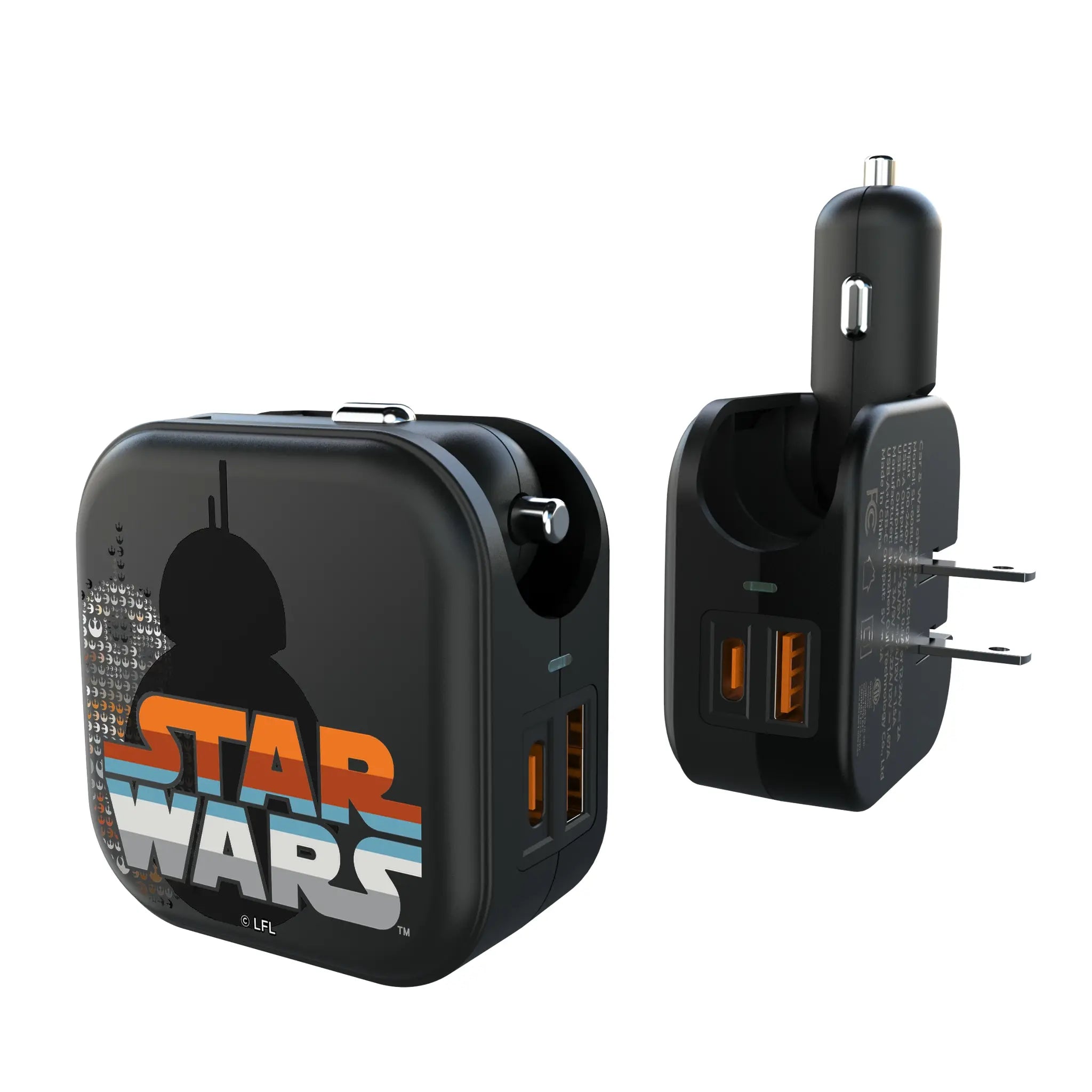 Star Wars BB-8 Quadratic 2 in 1 USB A/C Charger