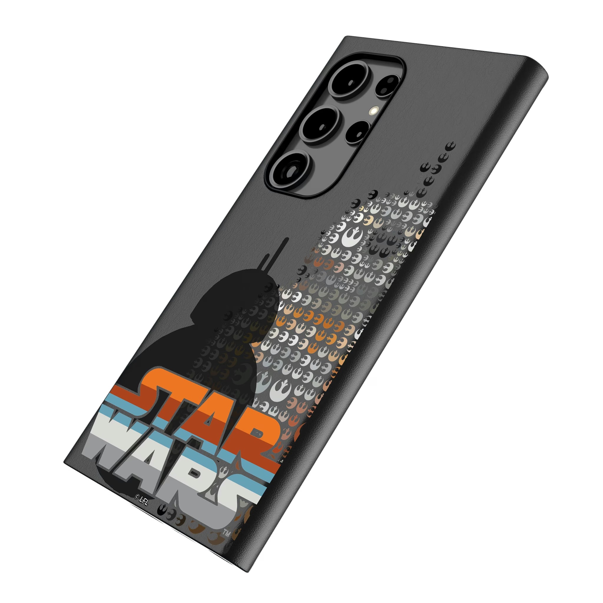 Star Wars BB-8 Quadratic Galaxy MagSafe Compatible Phone Case for Samsung Galaxy - Isometric View