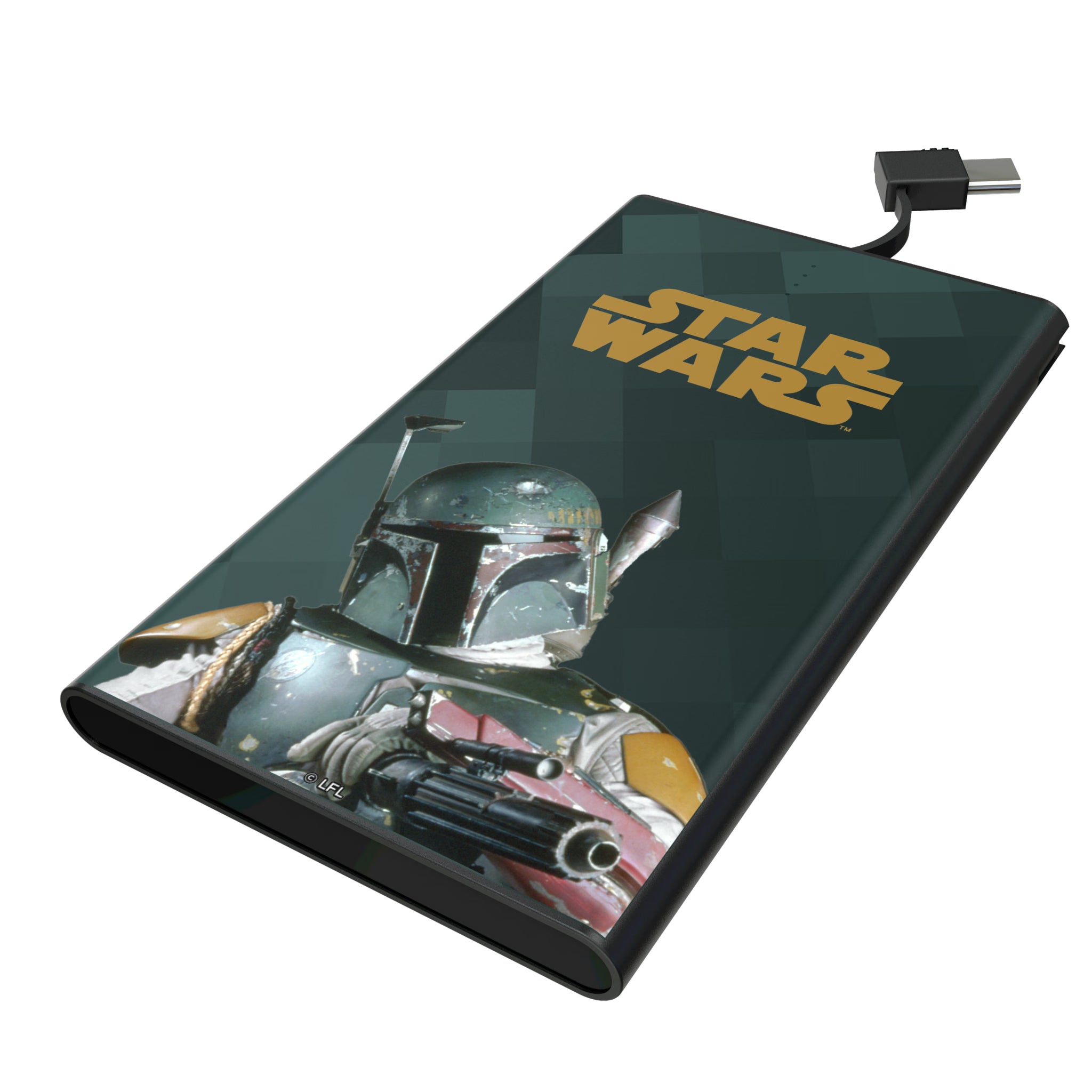 Star Wars Boba Fett Color Block 5000mAh Flat Powerbank