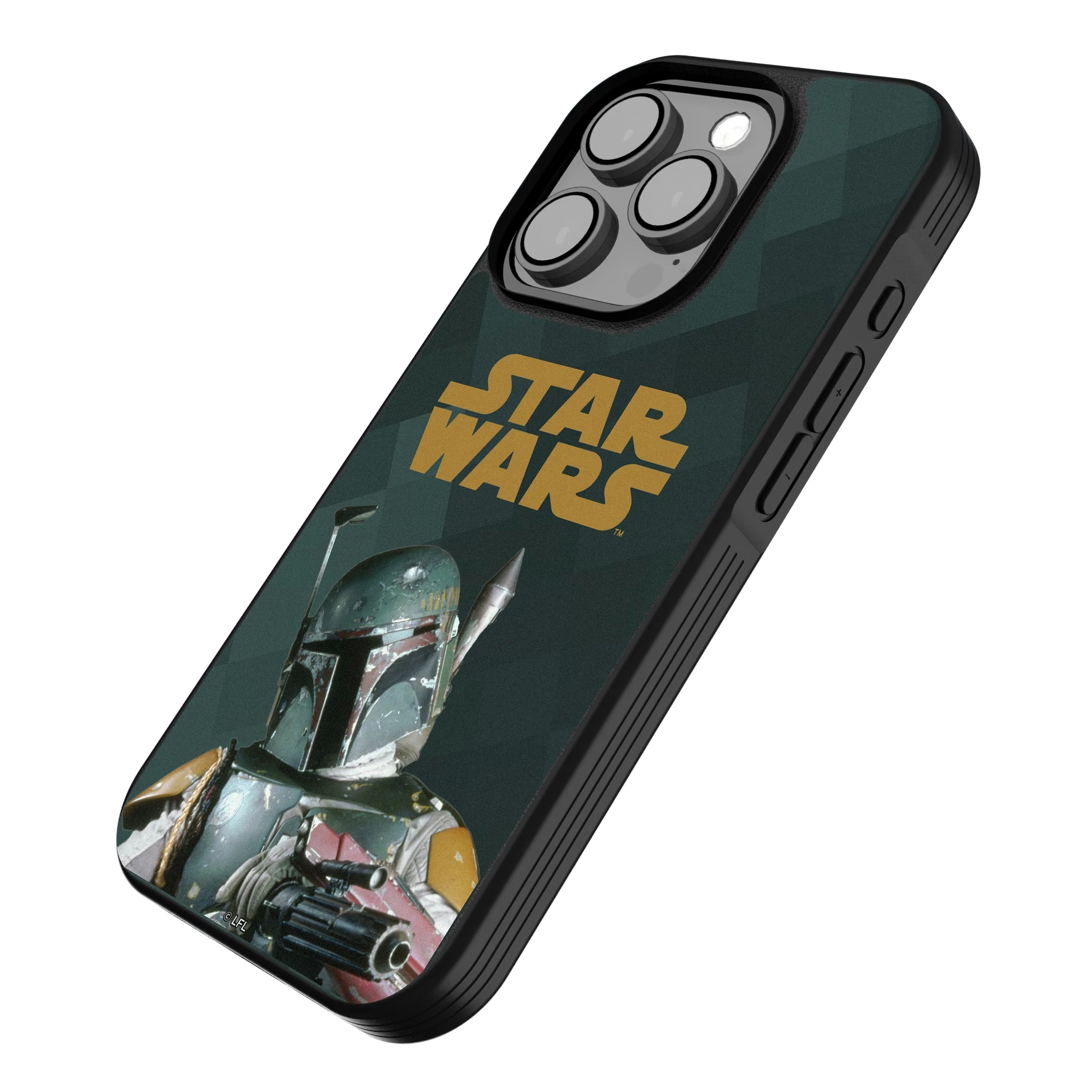 Star Wars Boba Fett Color Block iPhone Bump Phone Case for Apple iPhone - Isometric View