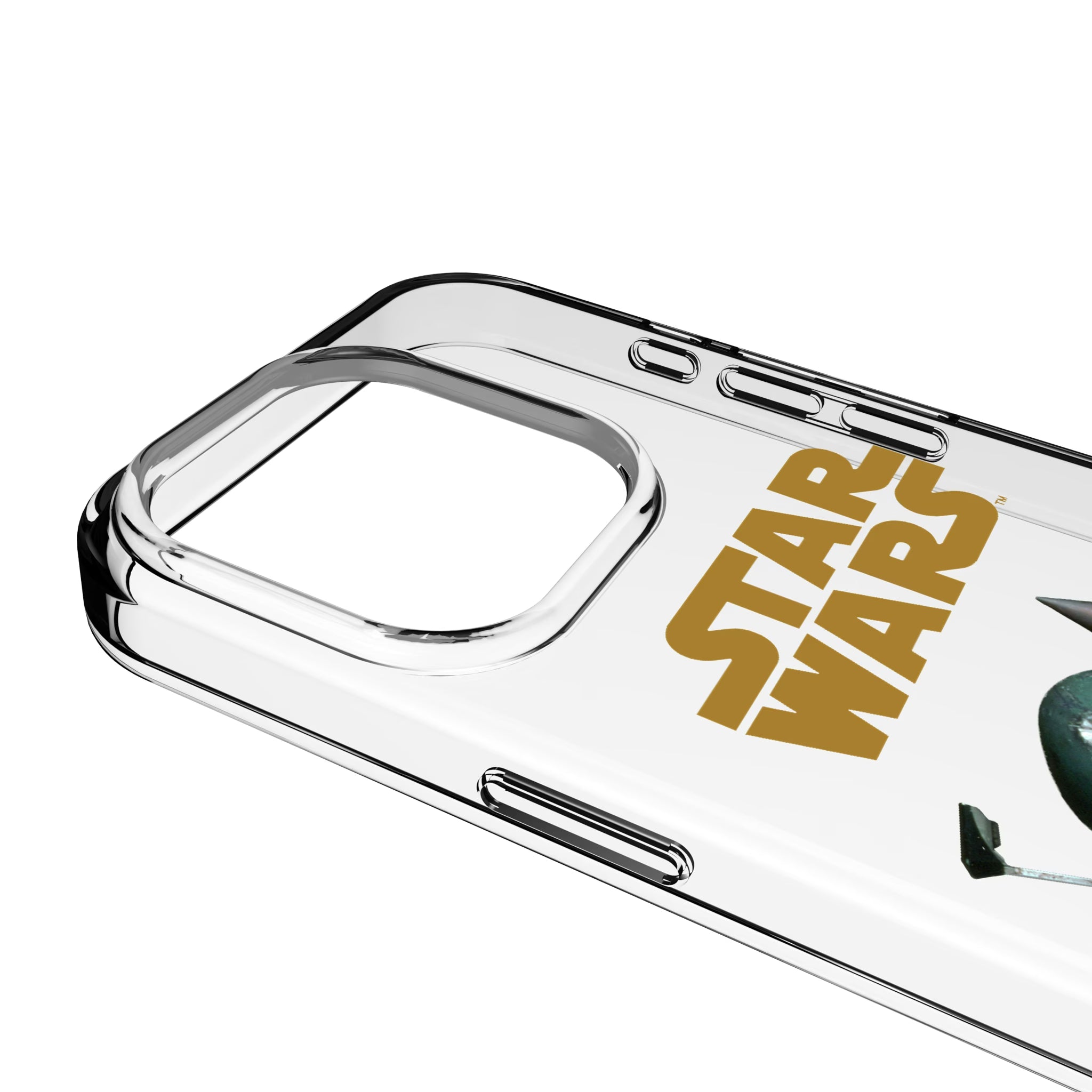 Star Wars Boba Fett Color Block iPhone Clear Phone Case for Apple iPhone - Detail