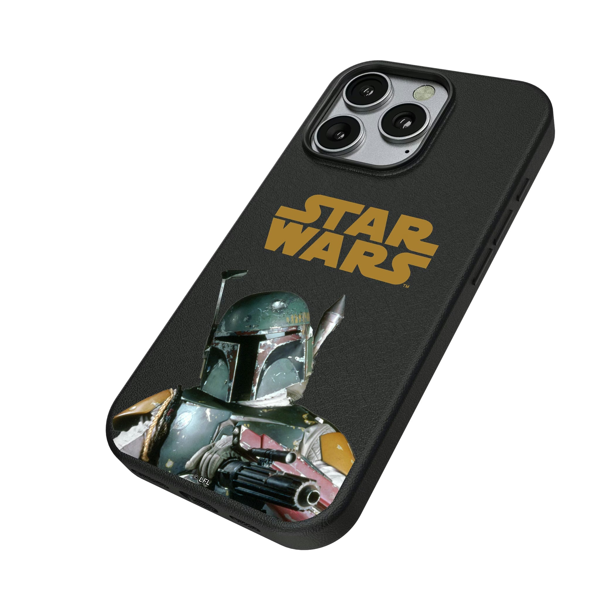 Star Wars Boba Fett Color Block iPhone MagSafe Compatible Phone Case for Apple iPhone - Isometric View