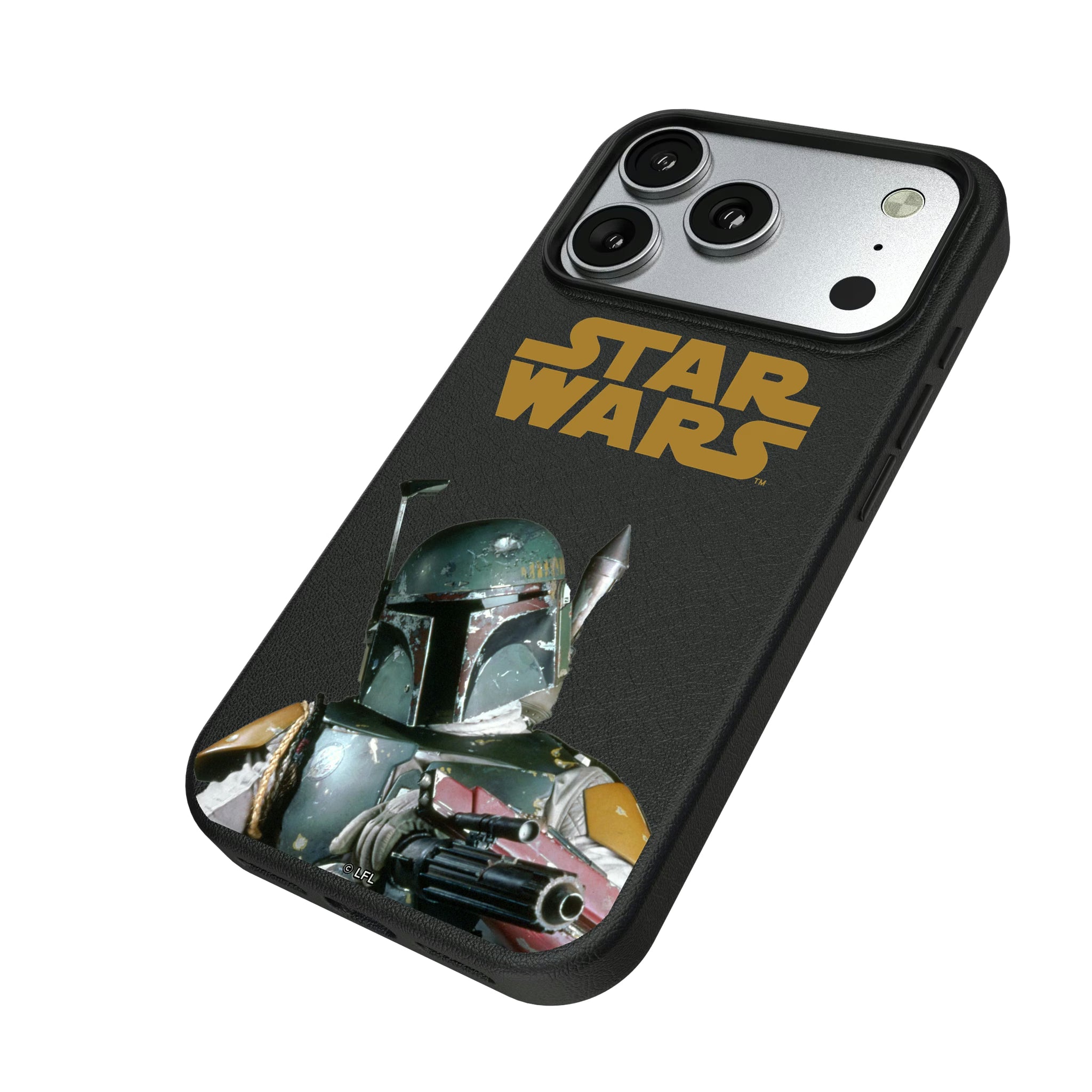 Star Wars Boba Fett Color Block iPhone MagSafe Compatible Phone Case for Apple iPhone - Isometric View#Device_iPhone 17 Pro